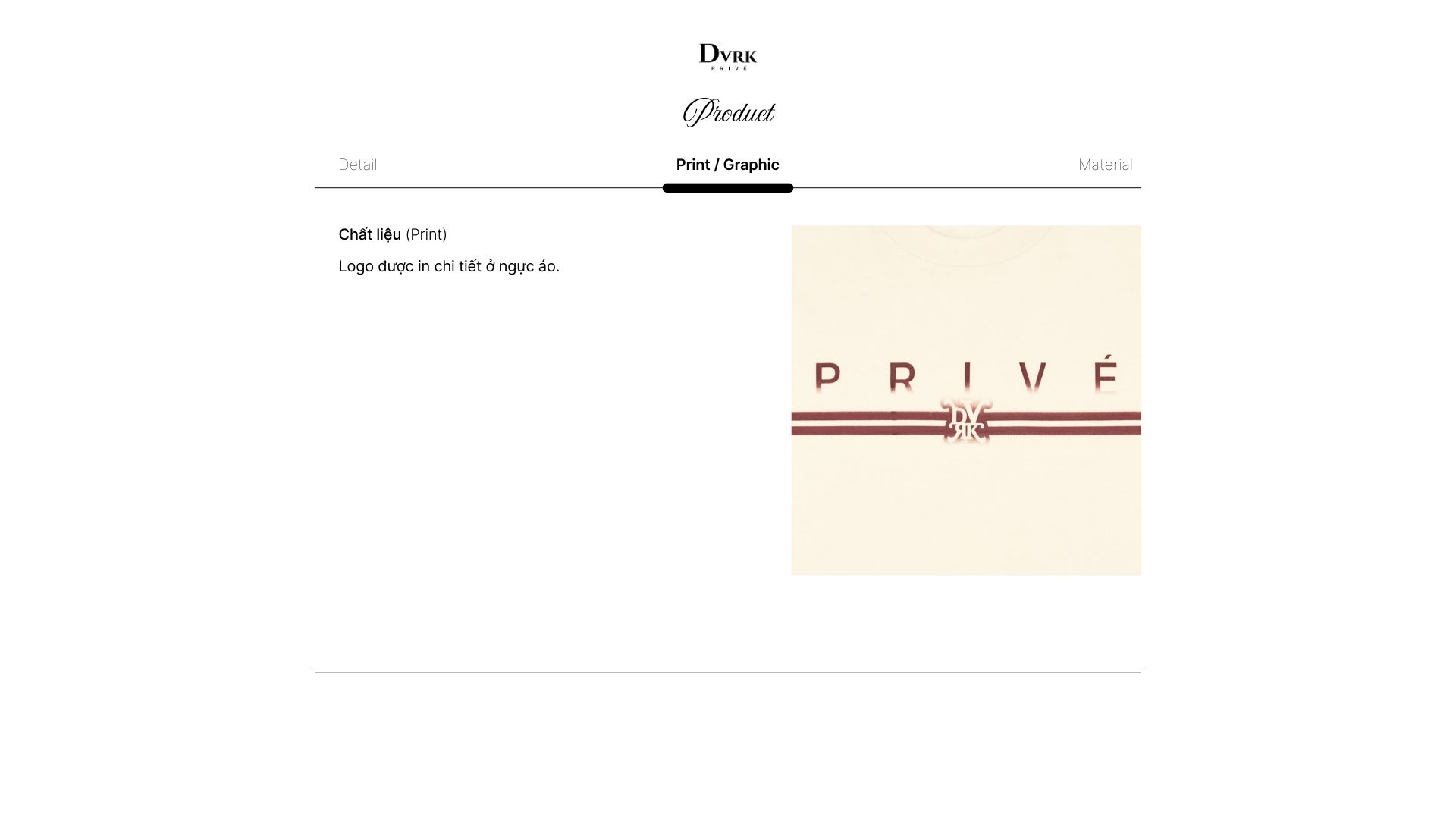 Mô tả DVRK - Áo Thun Form Boxy Họa Tiết Faded Bar Logo Màu Kem-DVRK-24W - 2