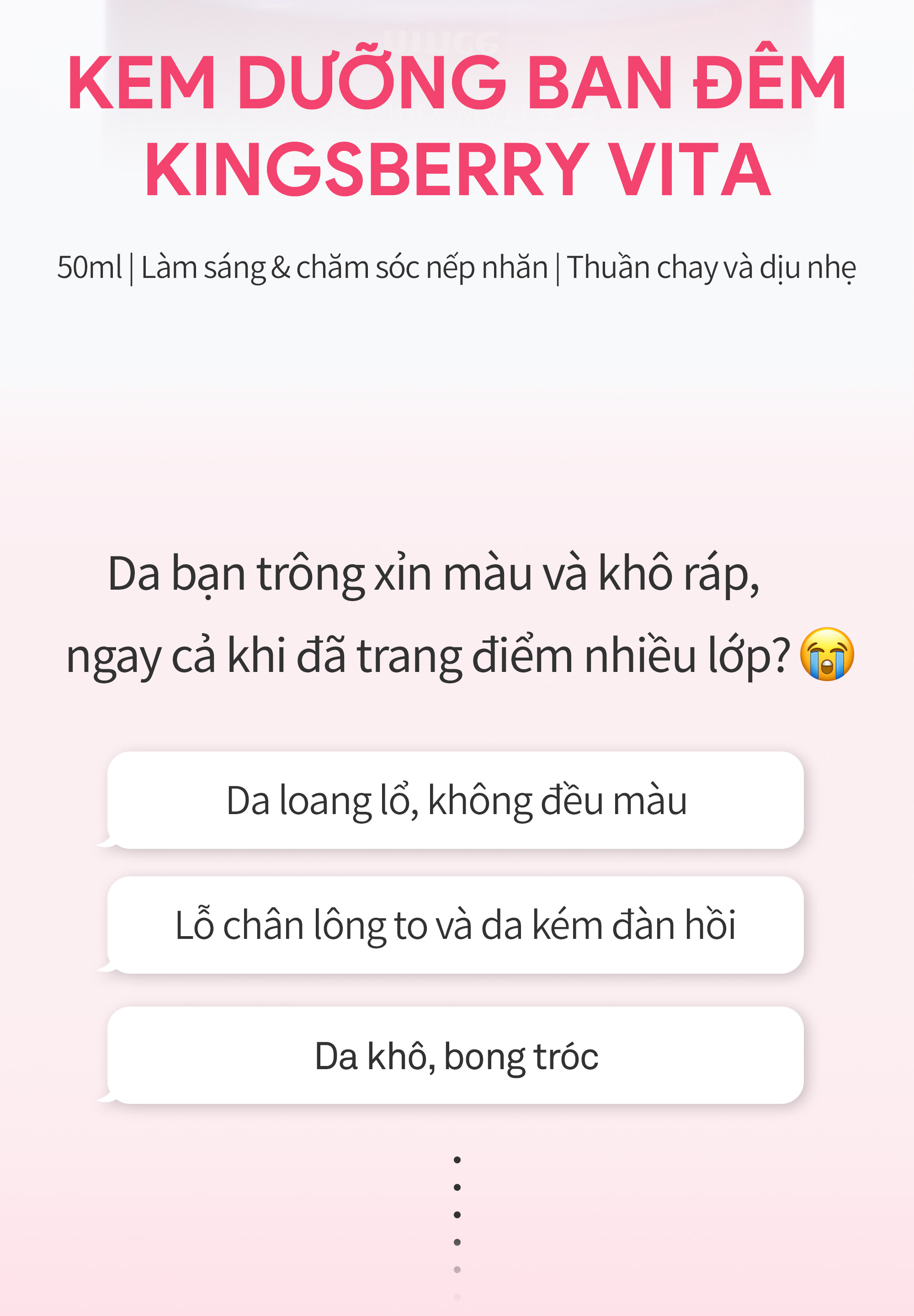 Mô tả Kem Dưỡng Ban Đêm hince Kingsberry Vita Night Cream - 2