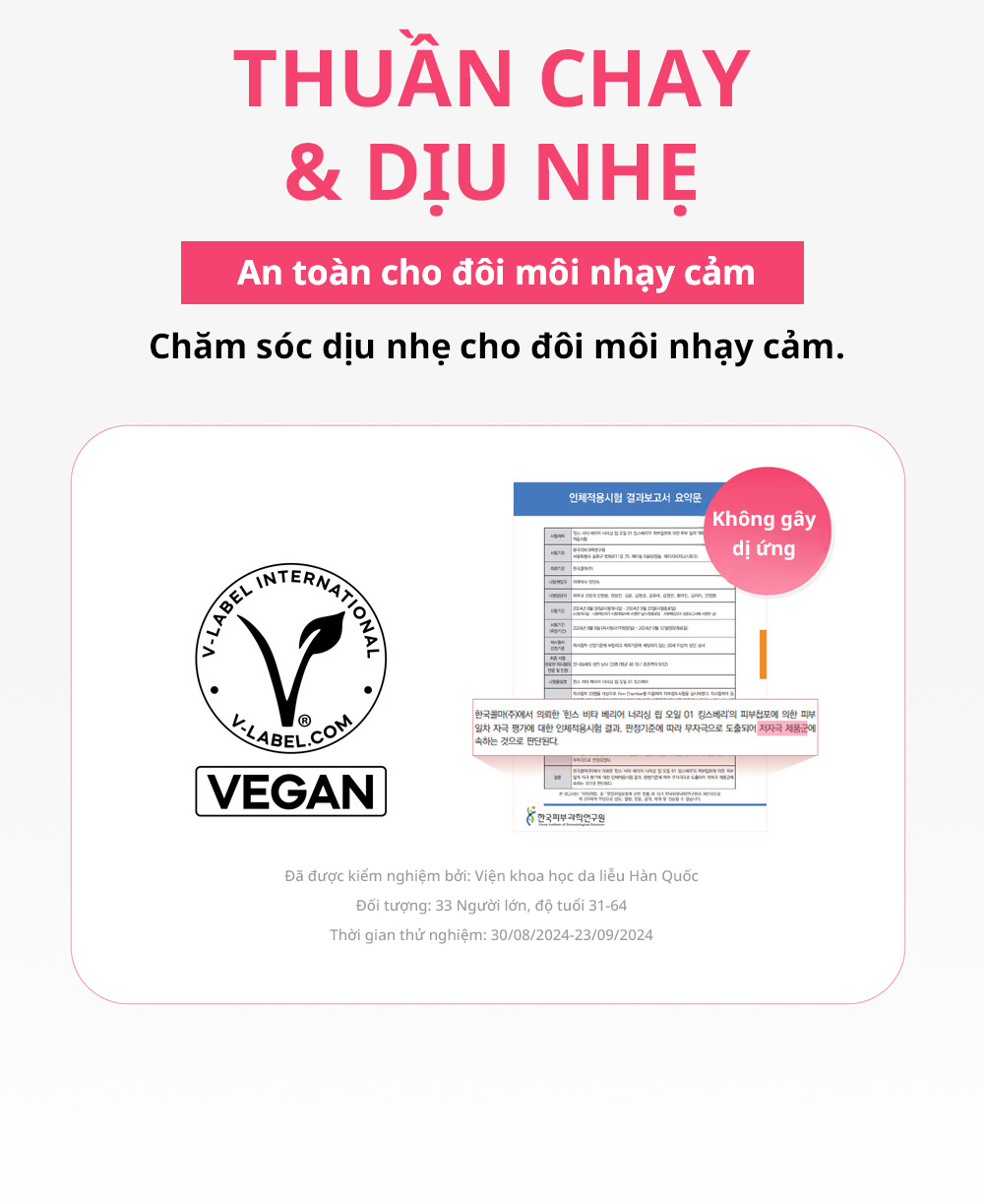 Mô tả Dầu Dưỡng Môi hince Vita Barrier Nourishing Lip Oil - 8