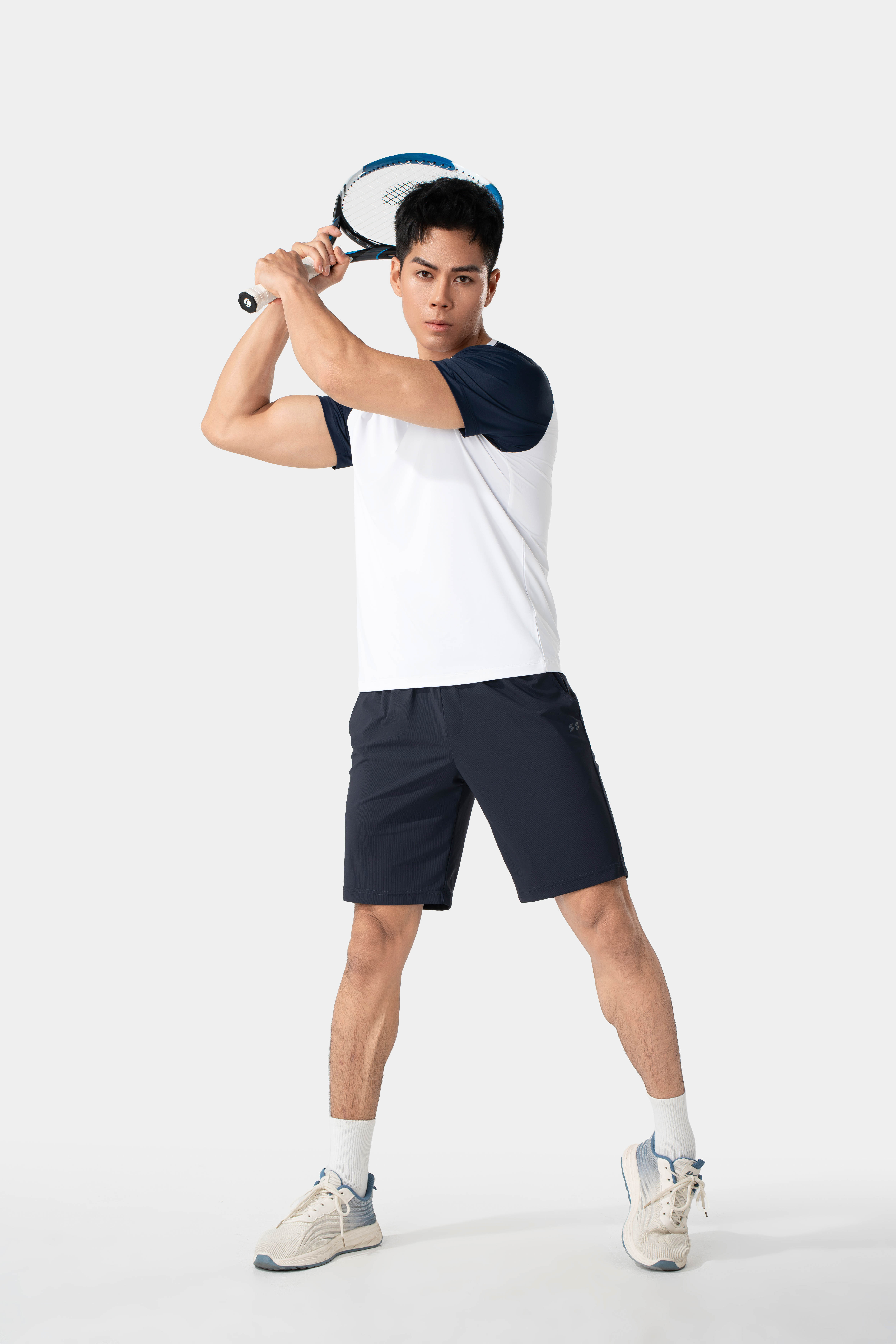 Mô tả Bộ Quần Áo Thể Thao Nam 5S FASHION Tay Raglan Thiết Kế Khỏe Khoắn (ATS24047-QST25021) - 1