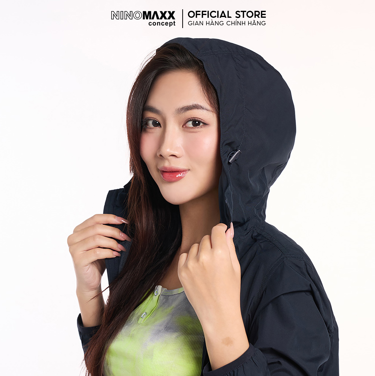 Mô tả Áo Khoác Dù Unisex Nam Nữ Áo Trượt Nước Chống Nắng Siêu Nhẹ Ninomaxx 1811100 - 5