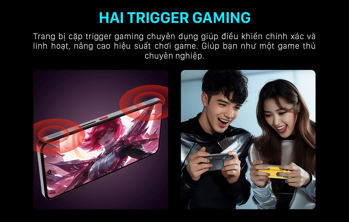 Mô tả Điện thoại Gaming Nubia Neo 3 GT 5G 24(12+12)GB I 256GB I màn hình OLED 1300 I Pin 6000mAh 80W - 4