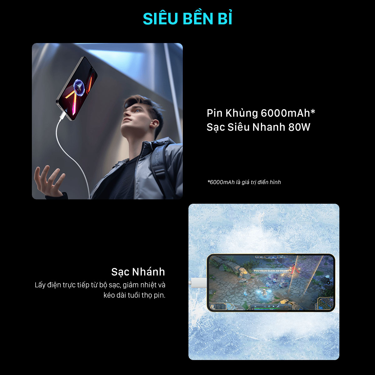Mô tả Điện thoại Gaming Nubia Neo 3 GT 5G 24(12+12)GB I 256GB I màn hình OLED 1300 I Pin 6000mAh 80W - 6