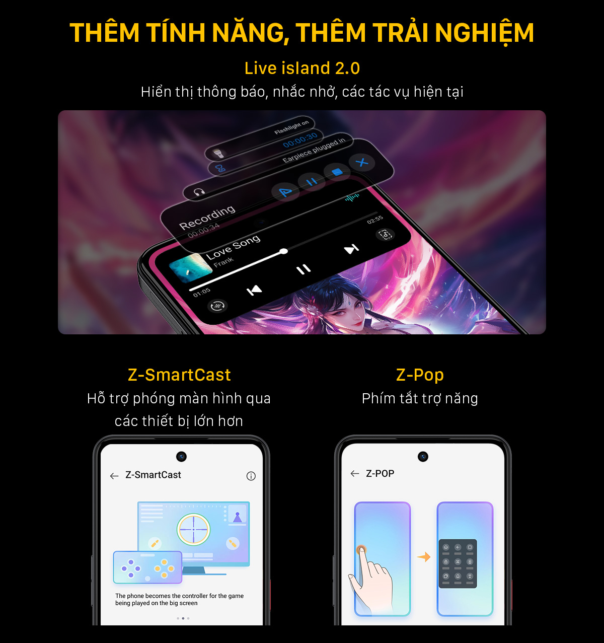 Mô tả Điện thoại Gaming Nubia Neo 3 5G 20(8+12)GB I 256GB I 6.8" 120hz I Chip T8300 I Pin 6000mAh - 12