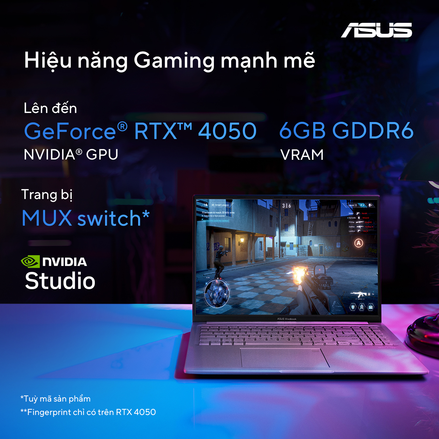 ASUS Vivobook Gaming K3605ZU RTX 4050