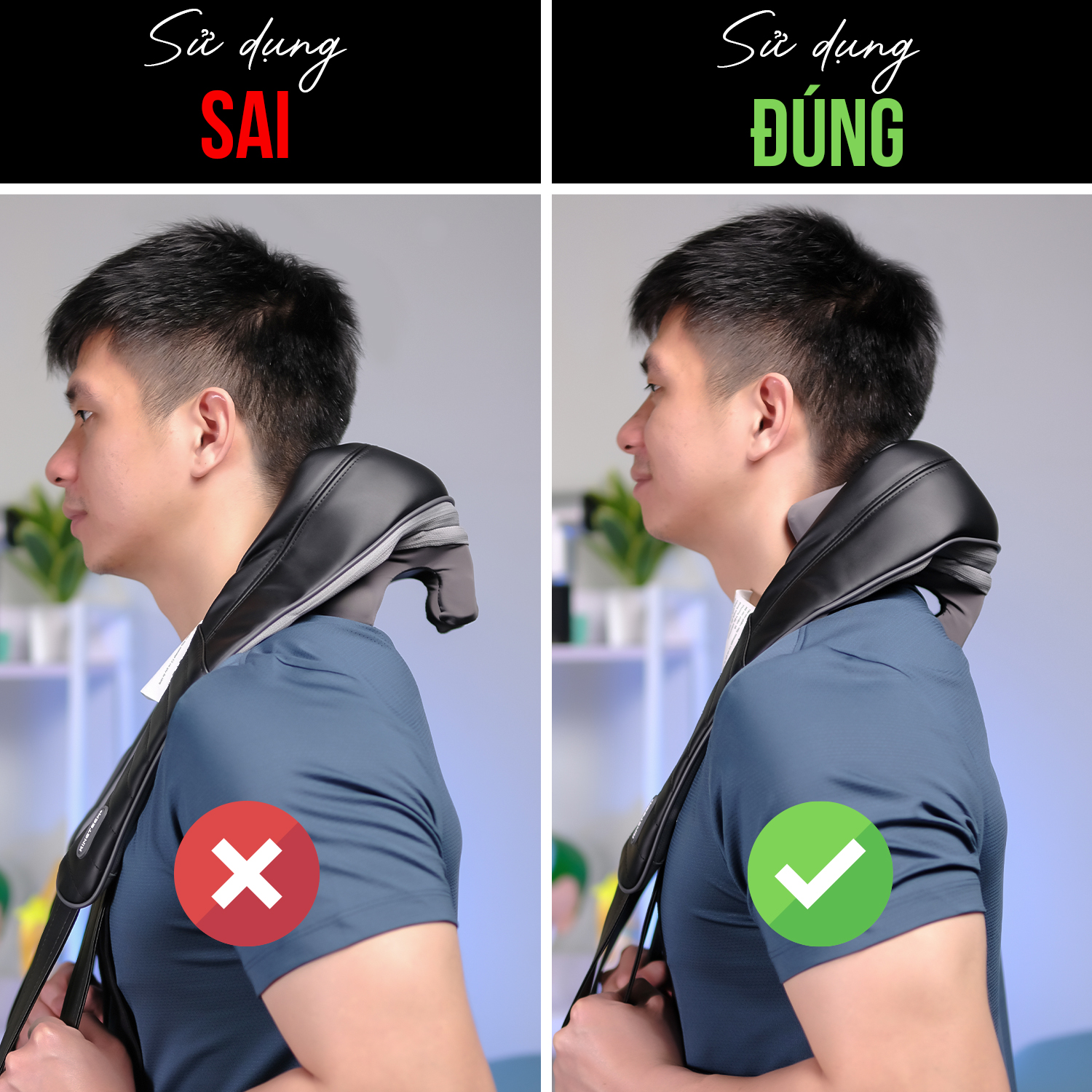 Mô tả Máy Massage Cổ Vai Gáy KINGTECH S6, Masage Shiatsu 3d, Nhiệt Hồng Ngoại, Tích Điện, Matxa Nhiều Vị Trí - Chính Hãng - 11