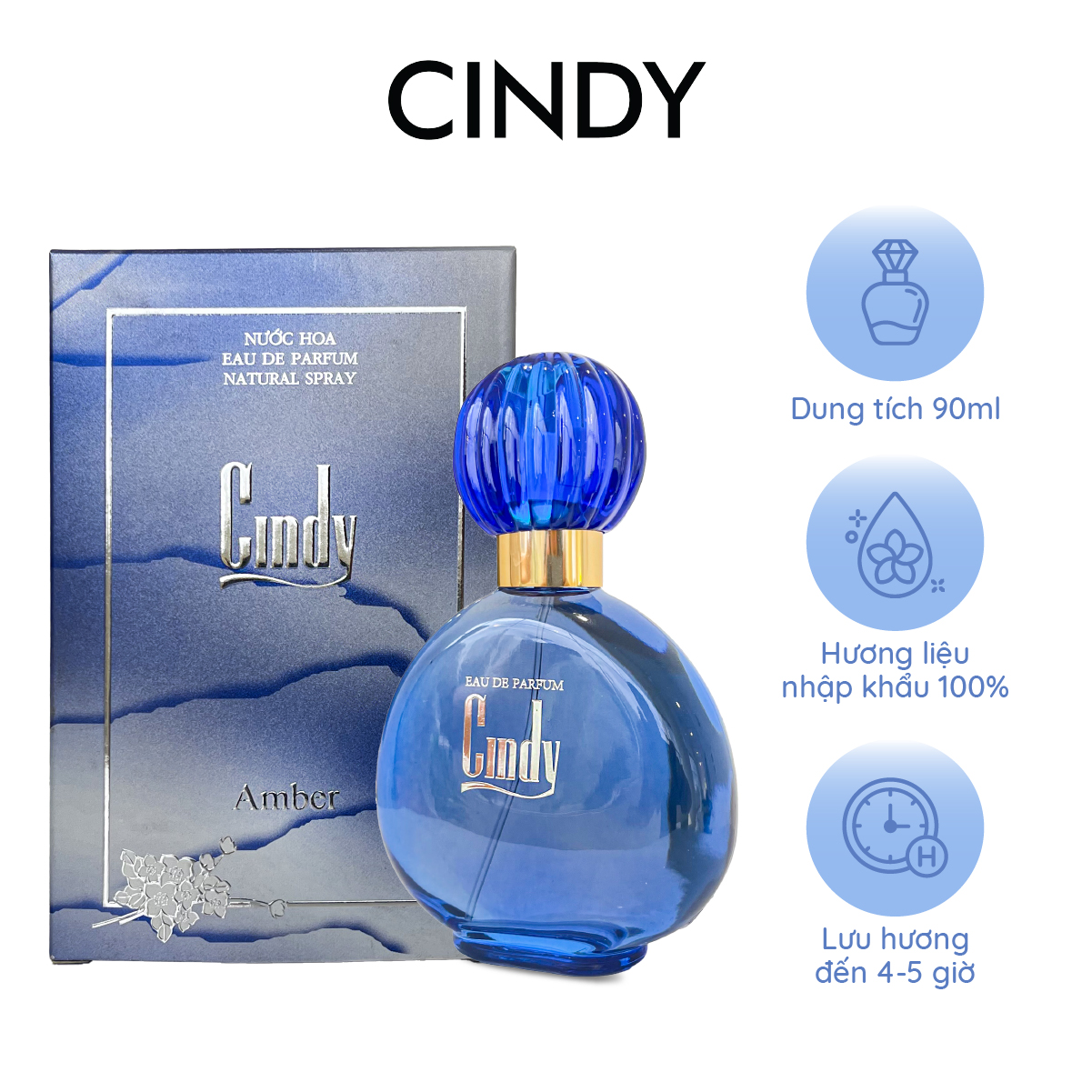 Mô tả Nước hoa nữ Cindy Aqua 90ml - 4