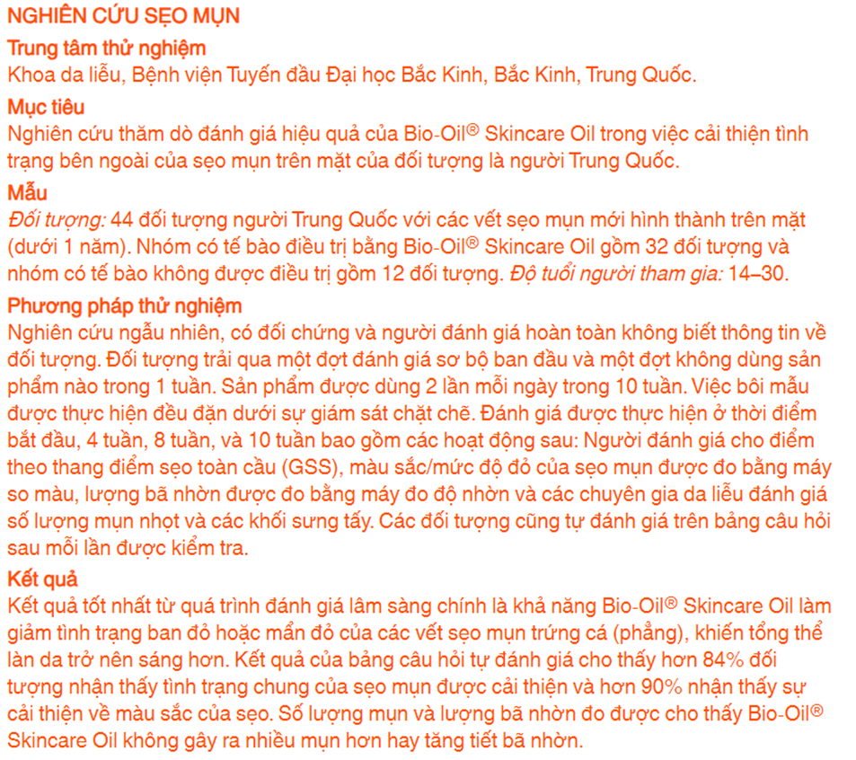 Mô tả Dầu dưỡng da giúp cải thiện khô sạm và đều màu da - BIO-OIL Skincare Oil (chai 200ml) - 3