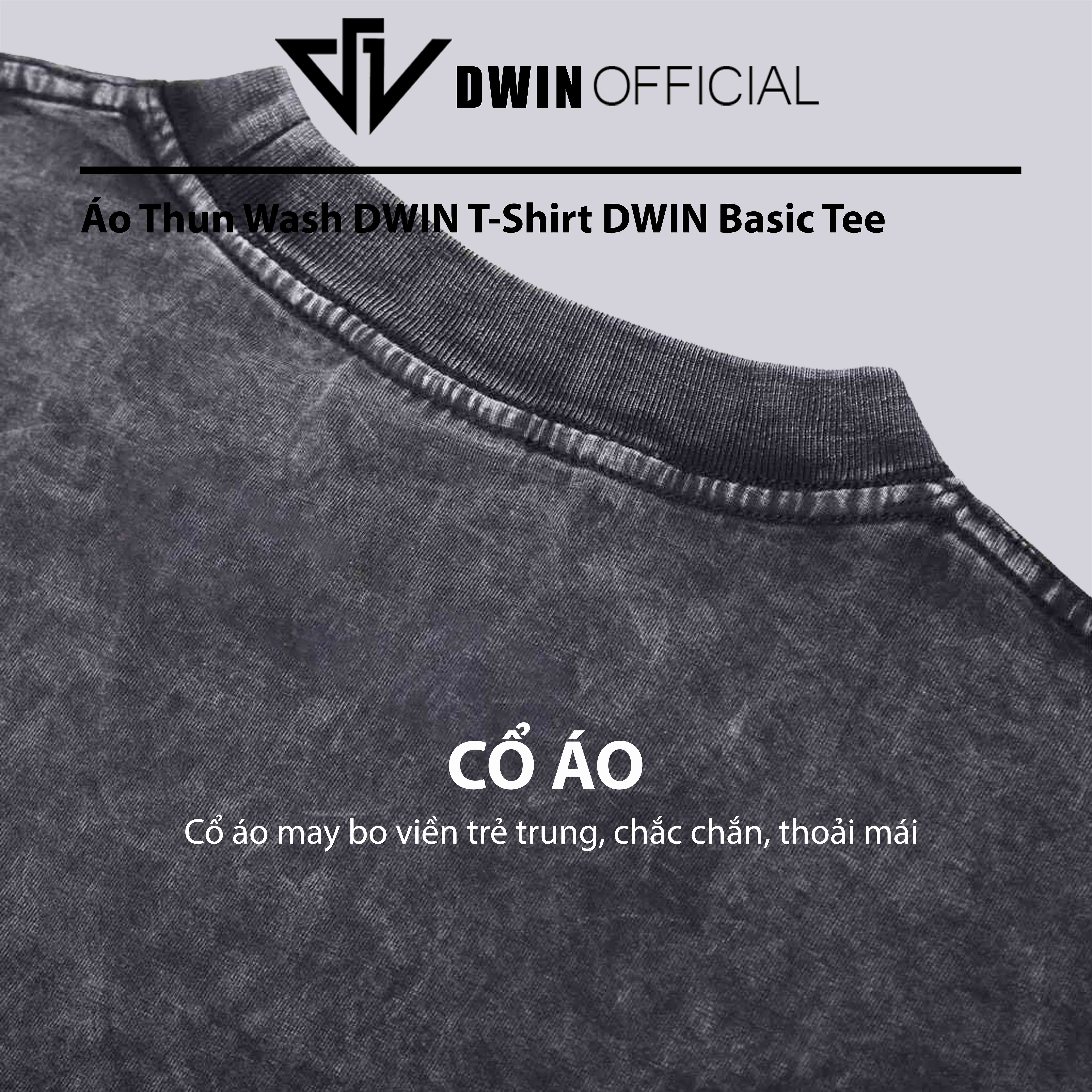Mô tả Áo thun WASH nam nữ DWIN basic tee tay lỡ phông cotton unisex oversize form rộng local brand tshirt - 3