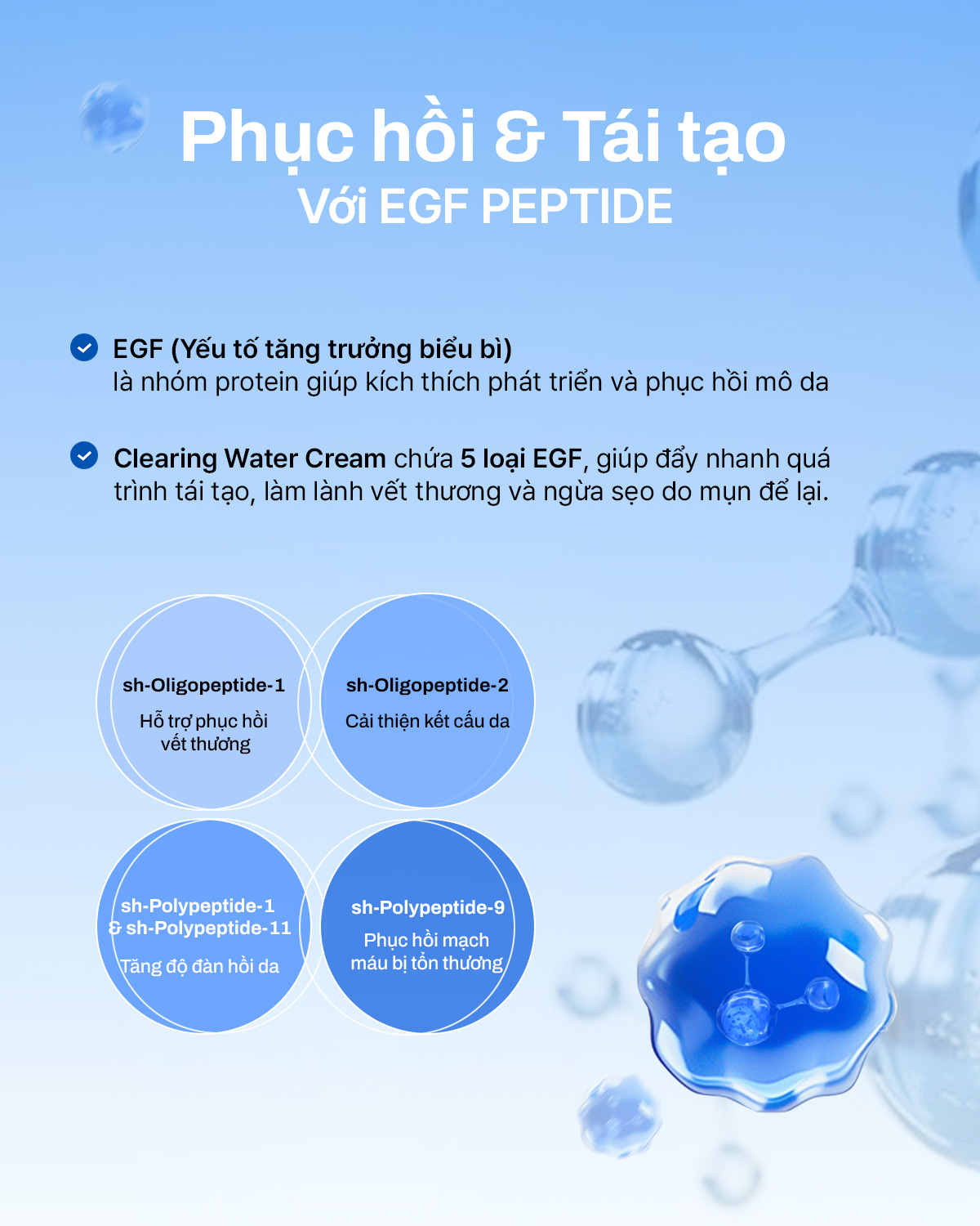 Mô tả Kem dưỡng ẩm, hỗ trợ tái tạo da Midnight Blue Clearing Water Cream 50g - 3