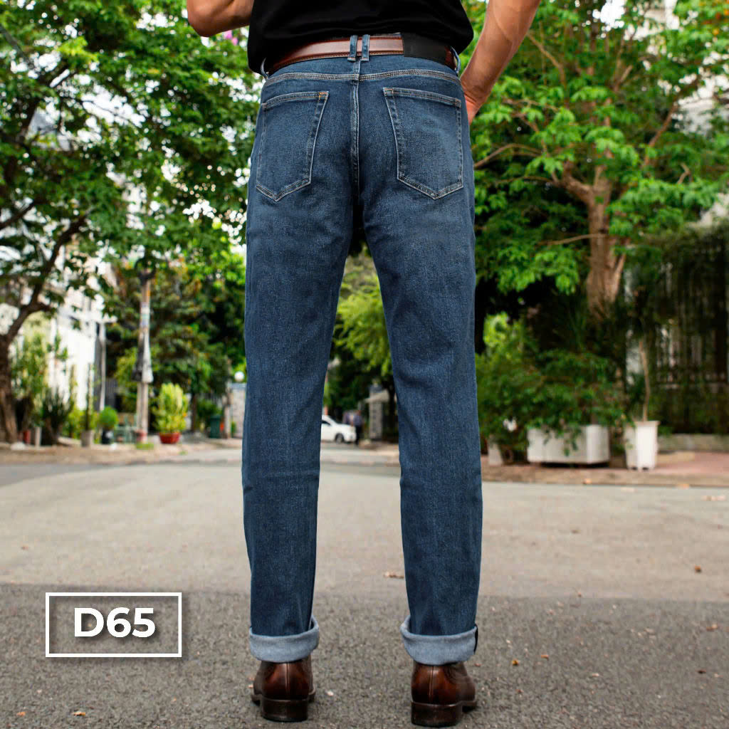 Mô tả D65 -D67 Quần Jeans Dài Xanh HunterXrays Nam Menswear Có Túi - 1