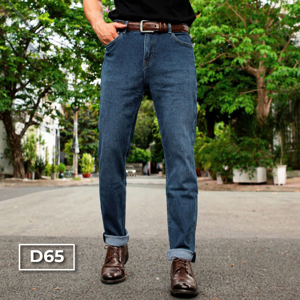 Mô tả D65 -D67 Quần Jeans Dài Xanh HunterXrays Nam Menswear Có Túi - 3