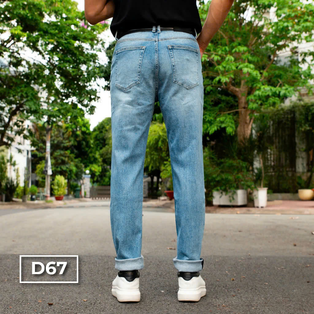 Mô tả D65 -D67 Quần Jeans Dài Xanh HunterXrays Nam Menswear Có Túi - 4