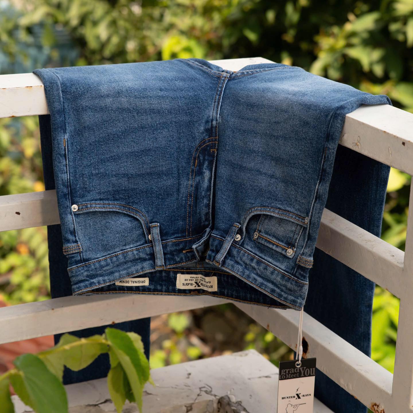 Mô tả D60 Quần Jeans Dài Justmen Form Slim Fit Gam Màu Xanh Đậm Phong Cách Quần Áo Nam - 5