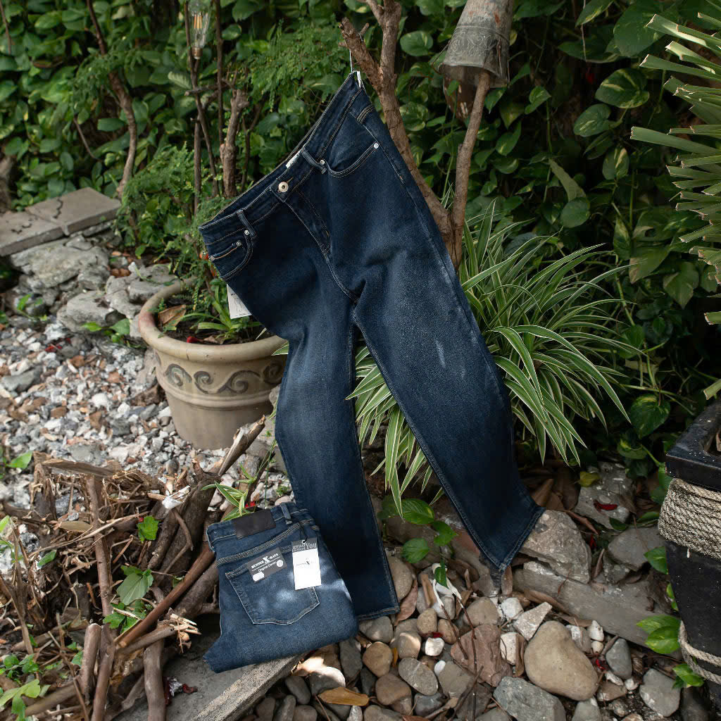 Mô tả D66 Quần Dài Jeans Xanh Đơn Giản Justmen Phong Cách Thời Thương - 5