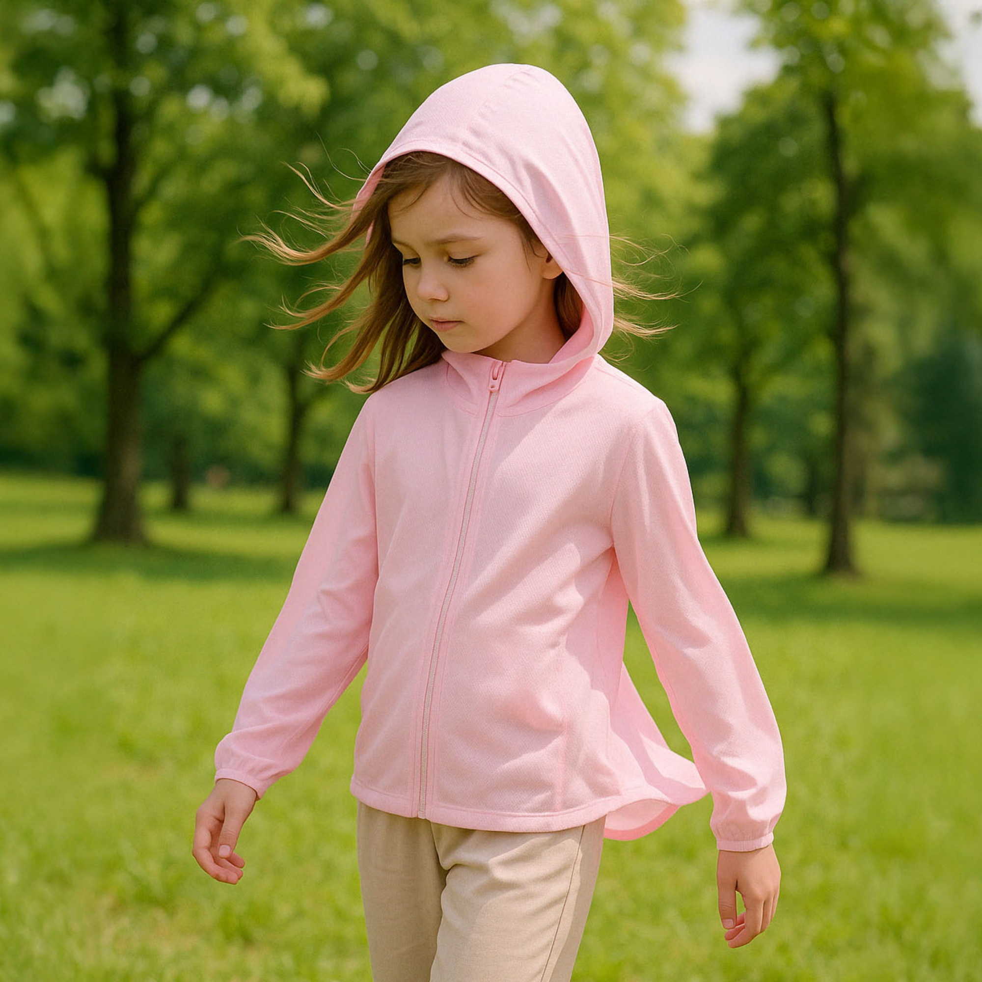 Mô tả Áo khoác chống nắng cho trẻ em 27Kids thông hơi cản UV 99% UPF50+ cho trẻ em từ 4-12 tuổi ULCO1 - 1
