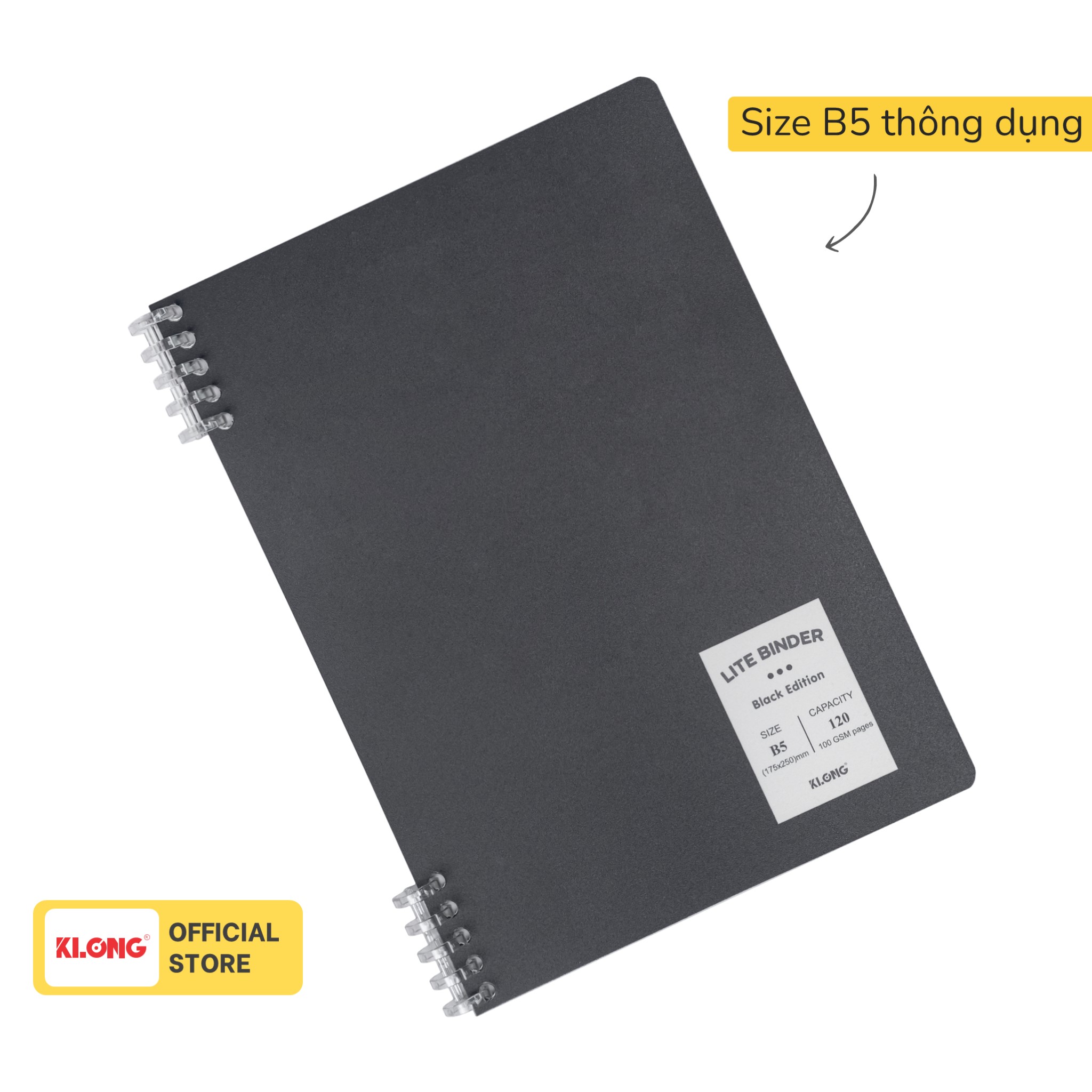 File bìa PP còng nhựa hai đầu KLONG B5 Lite Binder; MS: 808 | Shopee ...