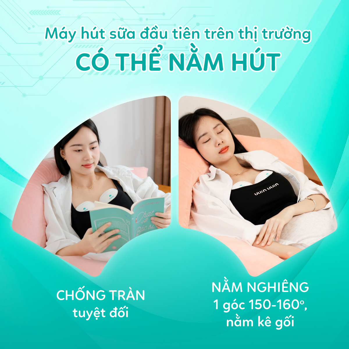 Mô tả Máy Hút Sữa Rảnh Tay Kamidi Queen 1 Máy Hút sữa Không Dây Hút Được Mọi Tư Thế Hút Mạnh Hút Kiệt Cho Mẹ - 3