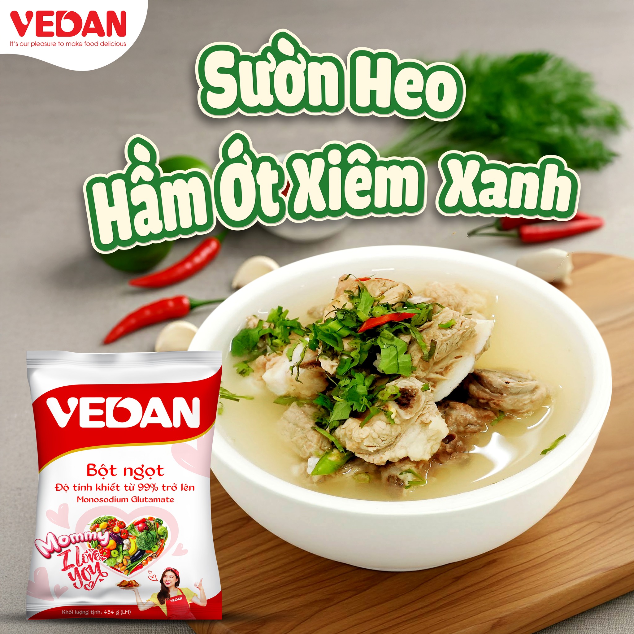 Mô tả Bột Ngọt VEDAN 2kg - Size LM - 1