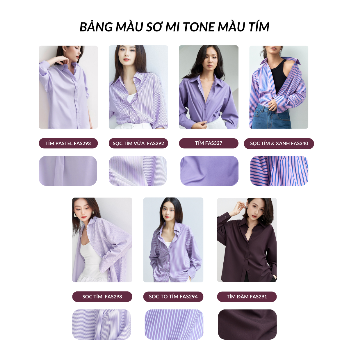 Chi tiết áo sơ mi nữ GILLEE