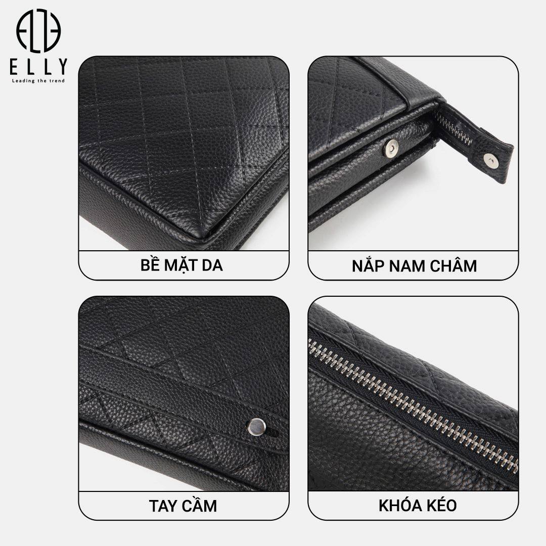 Chất liệu da cao cấp của túi clutch ELLY HOMME ECM11