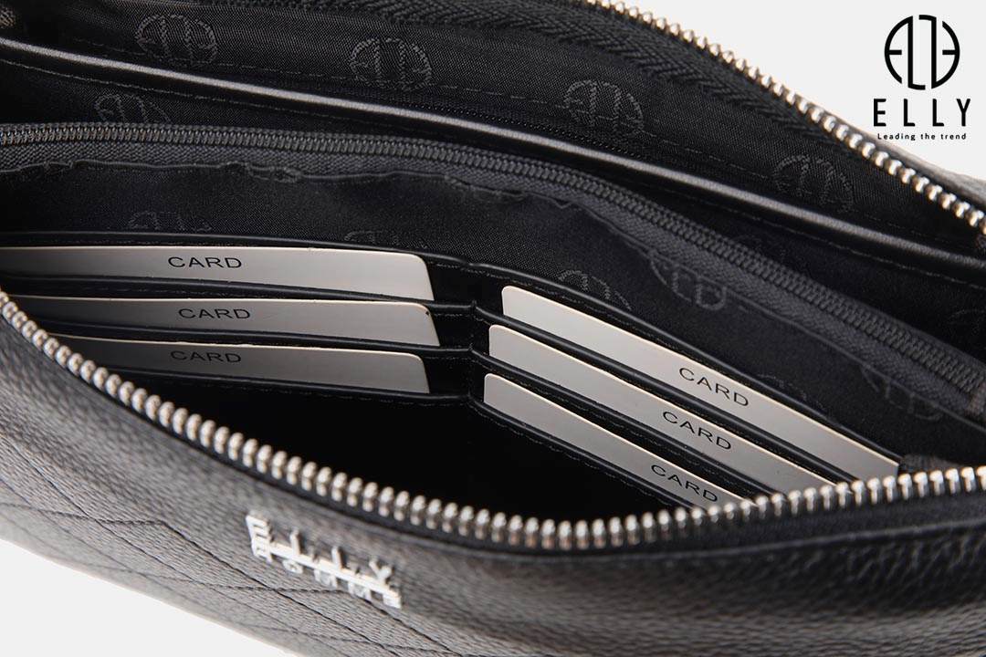 Thiết kế nhiều ngăn thông minh của túi clutch ELLY HOMME ECM11