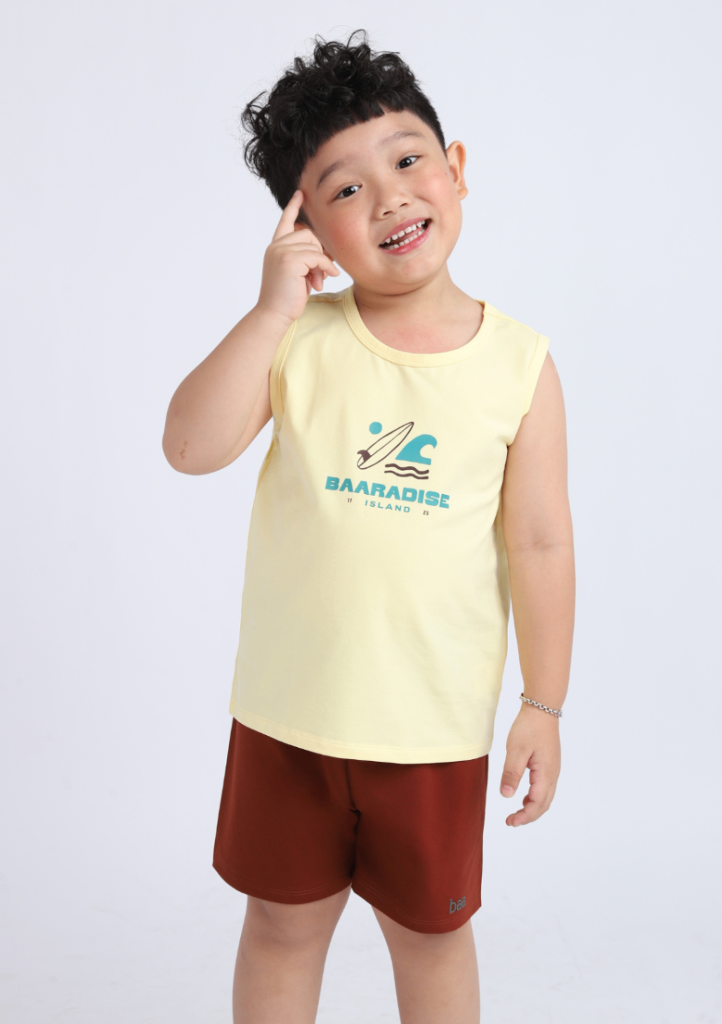 Mô tả Set đồ bộ ba lỗ bé trai BAA BABY bộ cộc tay phối túi cho bé từ 1 tuổi - 10 tuổi - DB10C - 1
