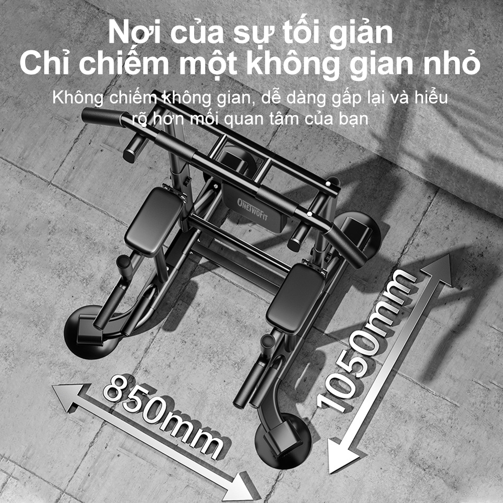 Mô tả OneTwoFit Giàn Tập Thể Hình Đa Năng, giàn xà đơn xà kép có thể điều chỉnh chiều cao - 5