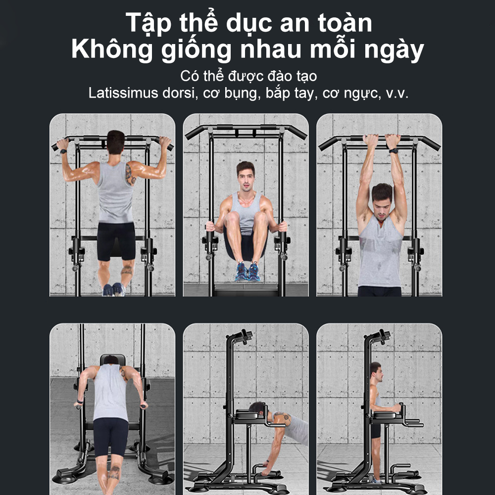 Mô tả OneTwoFit Giàn Tập Thể Hình Đa Năng, giàn xà đơn xà kép có thể điều chỉnh chiều cao - 10