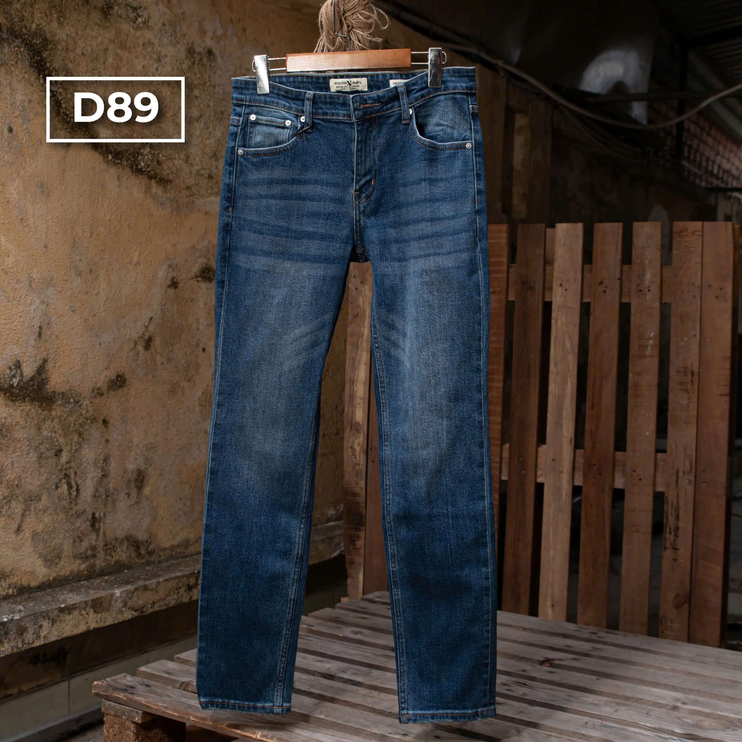 Mô tả Quần Jeans Nam Hunter Xrays D89 Xanh Đậm Dài - Menswear - 4