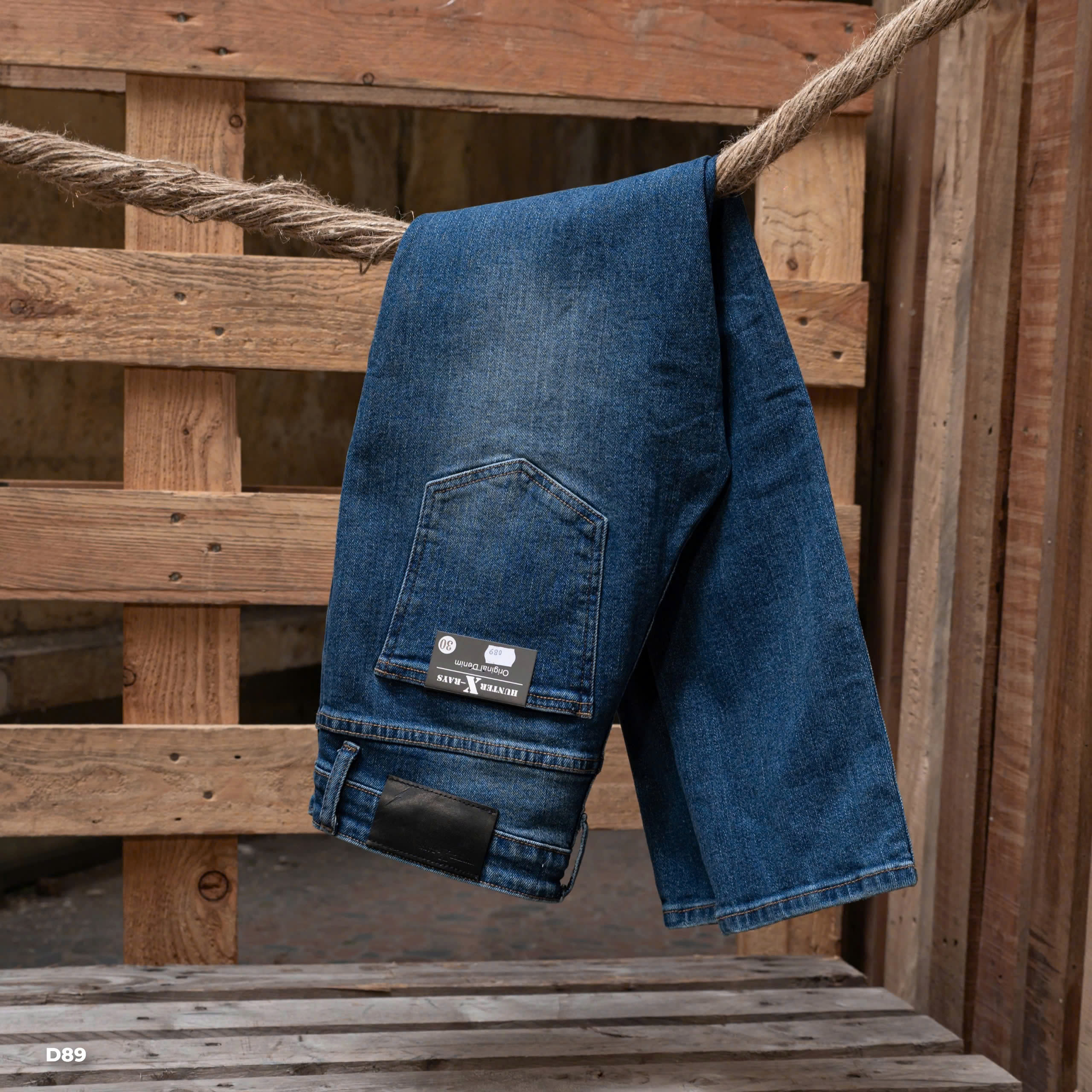 Mô tả Quần Jeans Nam Hunter Xrays D89 Xanh Đậm Dài - Menswear - 6