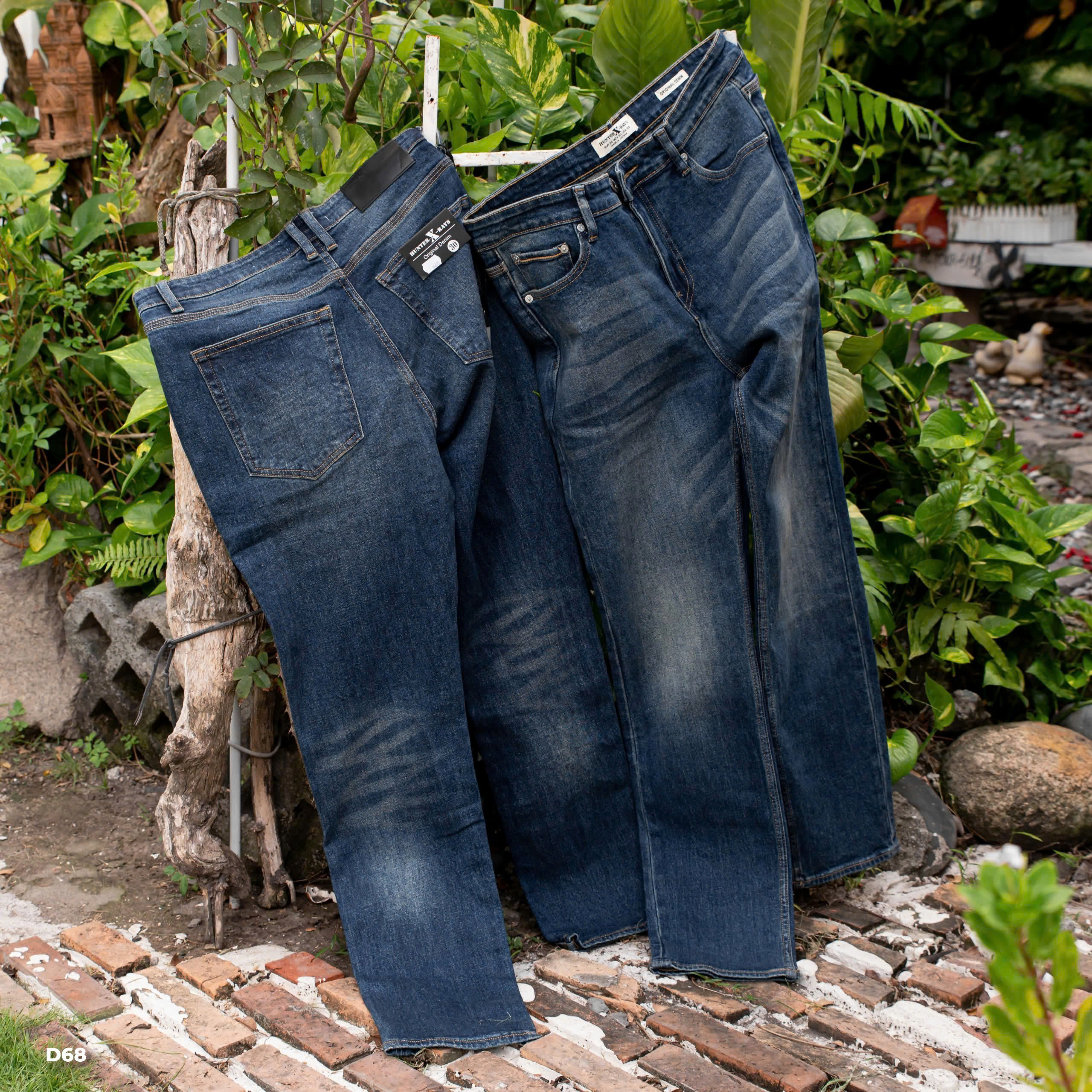 Mô tả D68 Quần Jeans Dài Wash Bạc Phong Cách Justmen Nam Menswear - 3