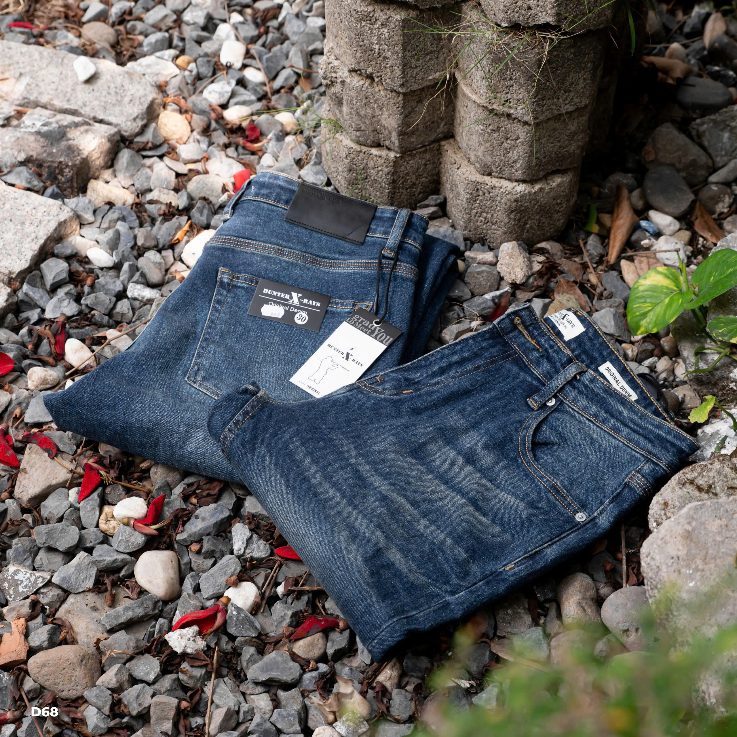 Mô tả D68 Quần Jeans Dài Wash Bạc Phong Cách Justmen Nam Menswear - 7