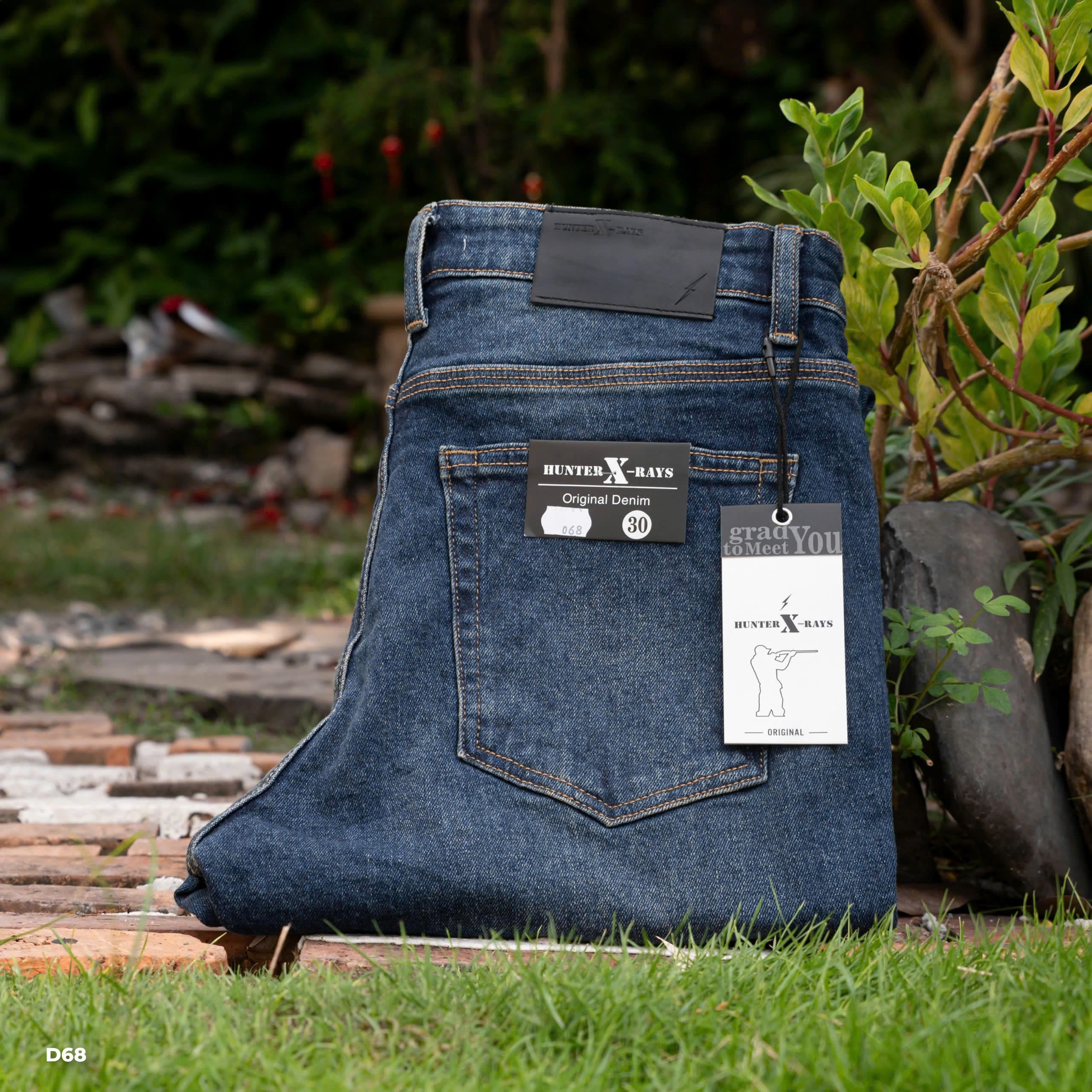Mô tả D68 Quần Jeans Dài Wash Bạc Phong Cách Justmen Nam Menswear - 8
