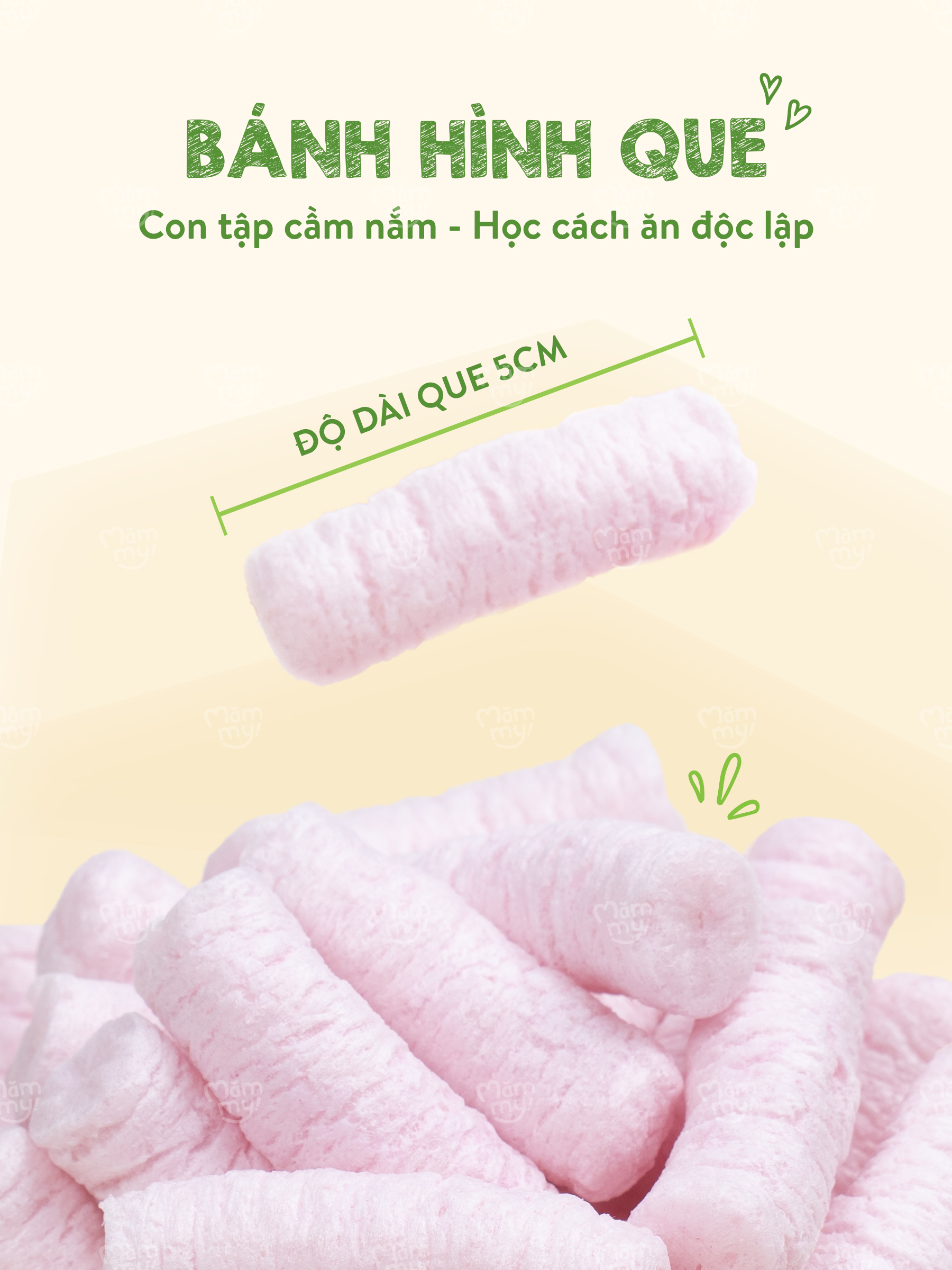Mô tả Bánh ăn dặm Mămmy làm từ rau củ trái cây tự nhiên bổ sung canxi giúp bé phát triển toàn diện, hộp 12g - 3