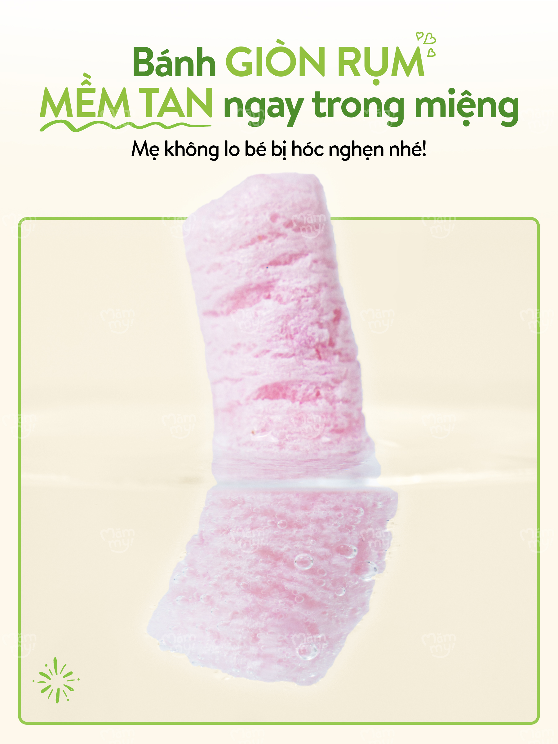 Mô tả Bánh ăn dặm Mămmy làm từ rau củ trái cây tự nhiên bổ sung canxi giúp bé phát triển toàn diện, hộp 12g - 8