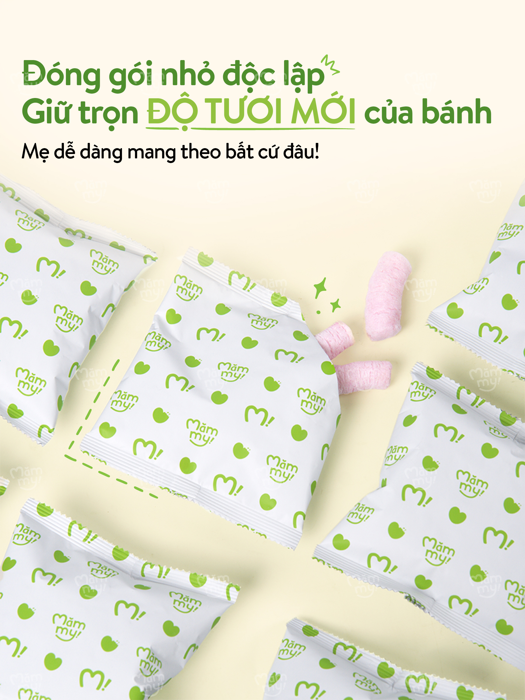 Mô tả Bánh ăn dặm Mămmy làm từ rau củ trái cây tự nhiên bổ sung canxi giúp bé phát triển toàn diện, hộp 12g - 9