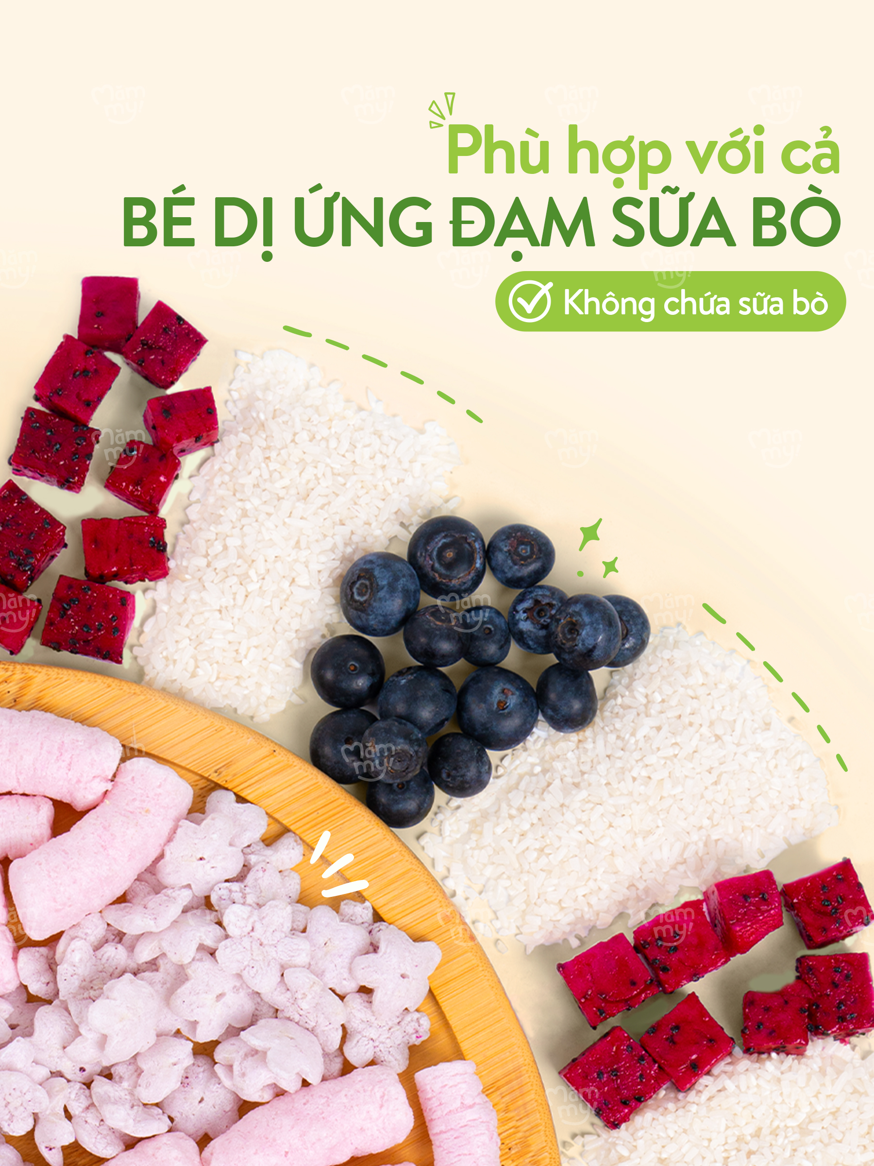 Mô tả Bánh ăn dặm Mămmy làm từ rau củ trái cây tự nhiên bổ sung canxi giúp bé phát triển toàn diện, hộp 12g - 11