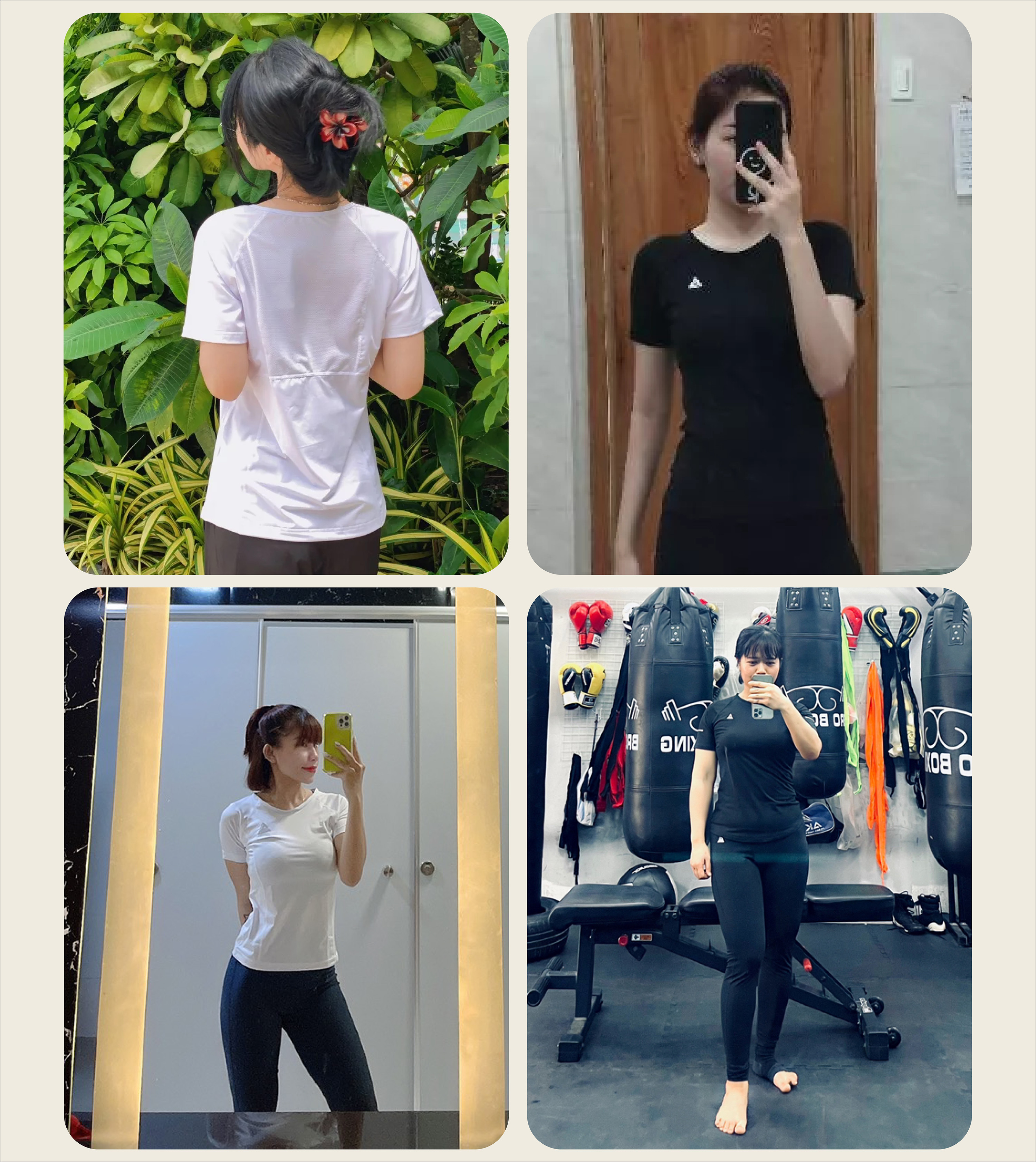 Mô tả Áo tập gym yoga nữ Fitme Sigma phối lưới thông thoáng, vải cao cấp co giãn 4 chiều thấm hút mồ hôi tốt ATSM - 6
