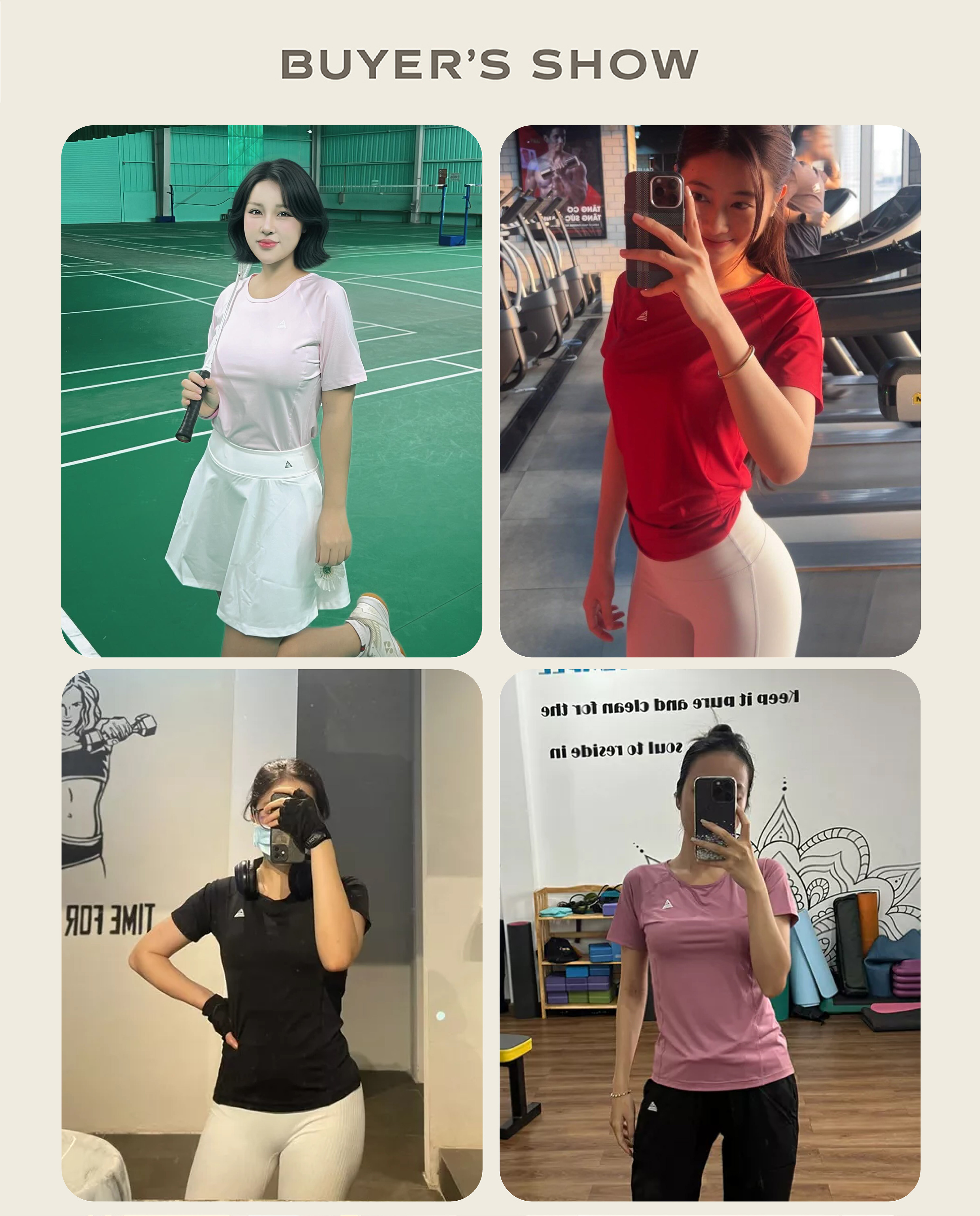 Mô tả Áo tập gym yoga nữ Fitme Sigma phối lưới thông thoáng, vải cao cấp co giãn 4 chiều thấm hút mồ hôi tốt ATSM - 5
