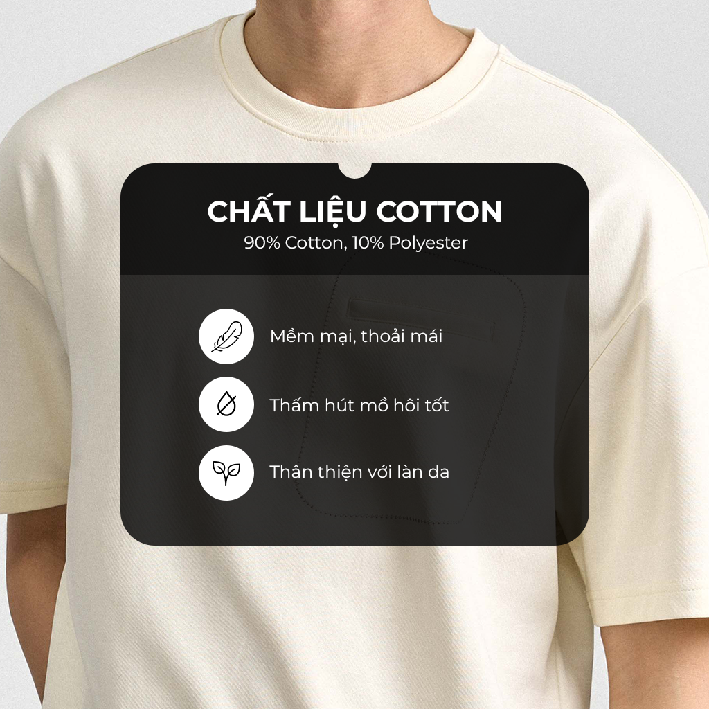 Mô tả Áo Phông Nam KRIK Form Classic Túi Cơi Thêu Chỉ Độc Đáo Chất Vải Dệt Jacquard Cá Tính AP1329 - 1