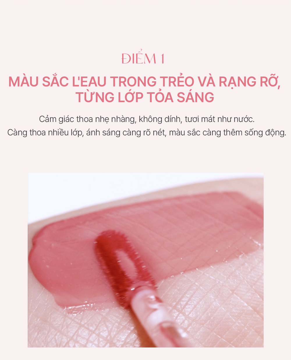 Mô tả Son tint bóng Thuần Chay Bbia Leau Tint (7 màu) 4.5g Bbia Official Store - 4