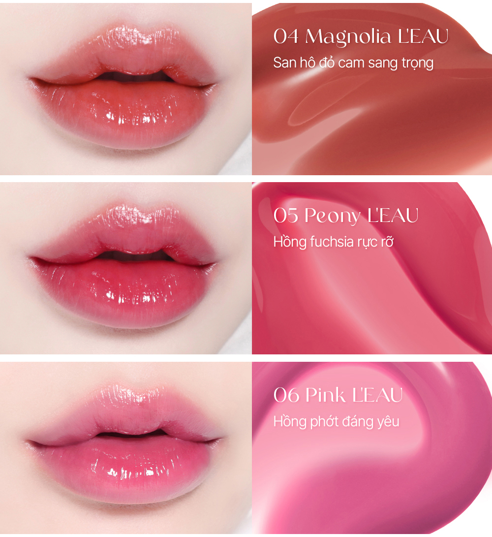 Mô tả Son tint bóng Thuần Chay Bbia Leau Tint (7 màu) 4.5g Bbia Official Store - 8
