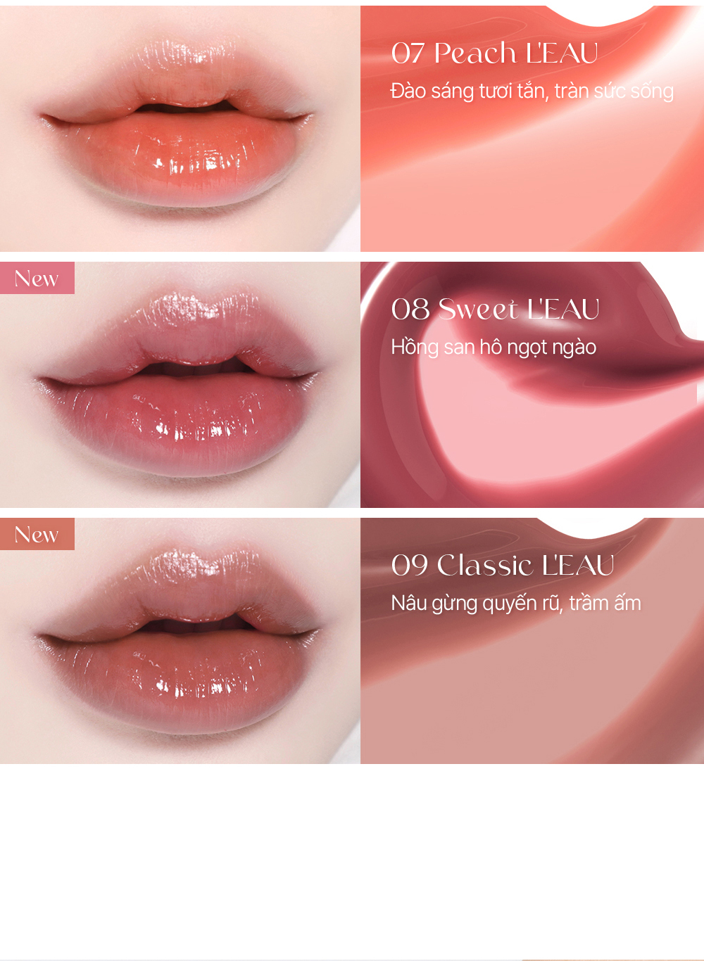 Mô tả Son tint bóng Thuần Chay Bbia Leau Tint (7 màu) 4.5g Bbia Official Store - 9