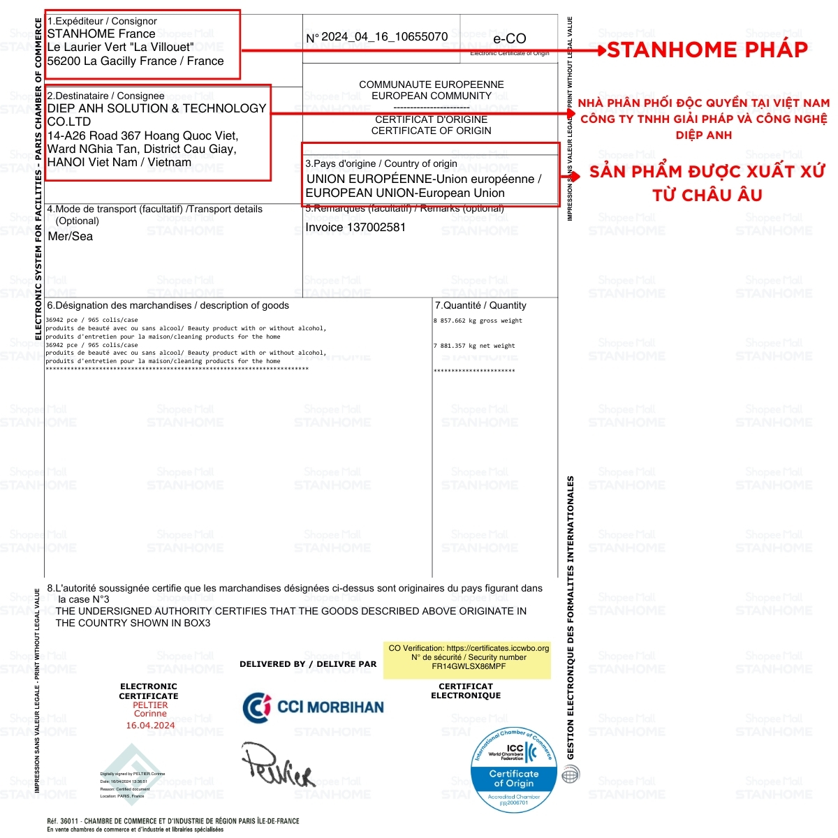 Stanhome PreWash hiệu quả