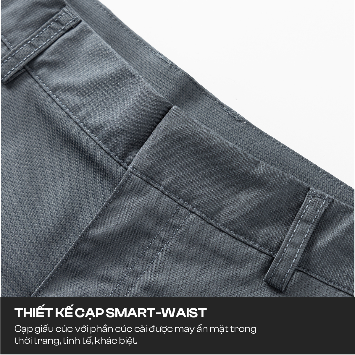 Mô tả Quần Short Kaki Nam 5S FASHION Mềm Mịn,Thiết Kế Cúc Ẩn Mặt Trong Lịch Sự (QSK25014) - 4