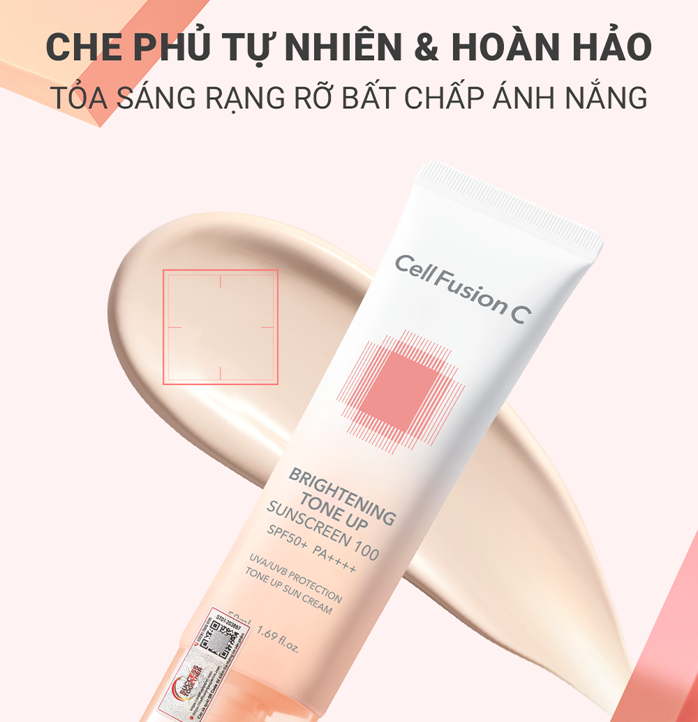 Mô tả Kem Chống Nắng Nâng Tone Kiềm Dầu Cell Fusion C Brightening Tone Up Sunscreen 100 SPF50+/PA ++++ - 6