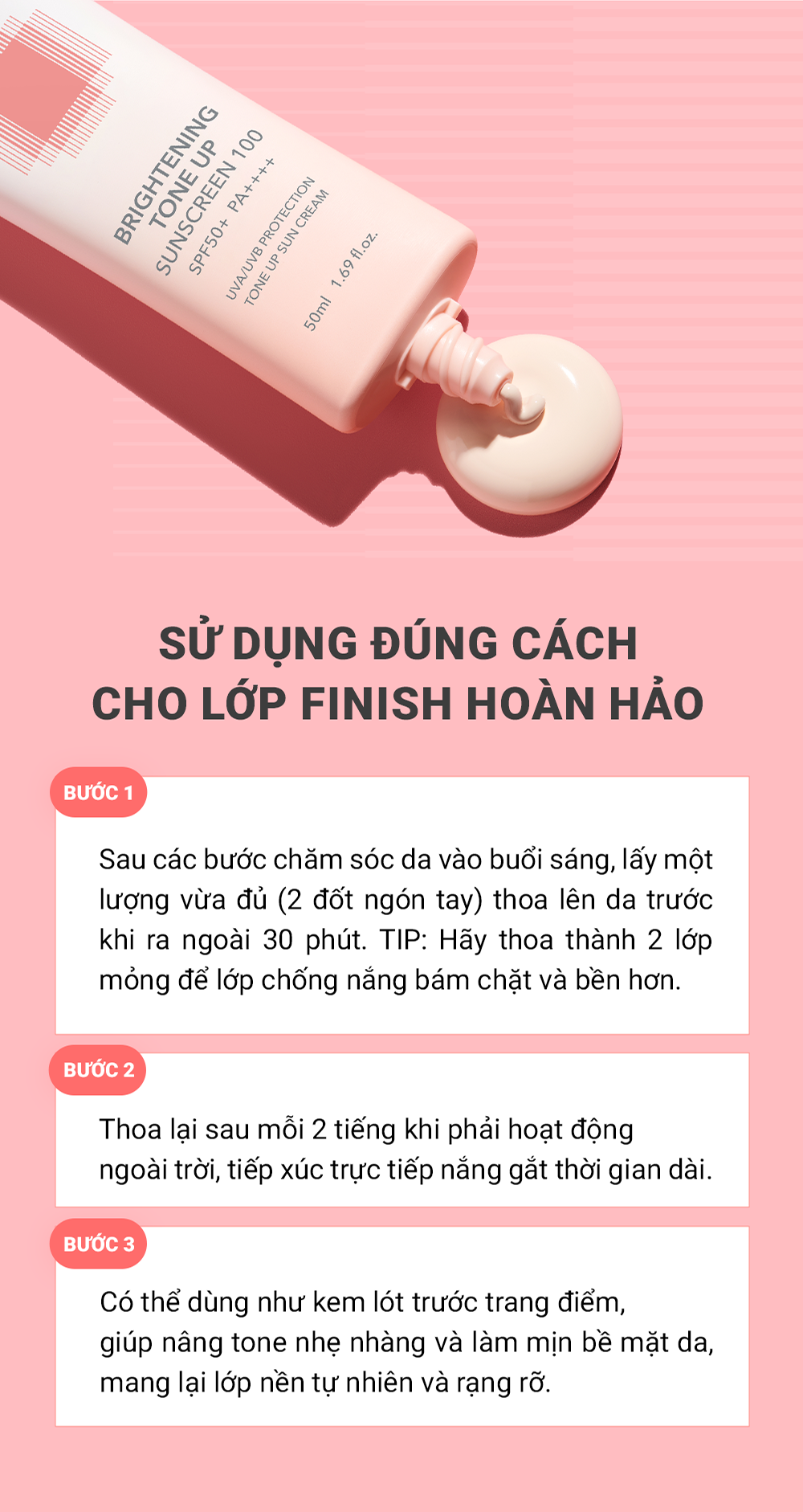 Mô tả Kem Chống Nắng Nâng Tone Kiềm Dầu Cell Fusion C Brightening Tone Up Sunscreen 100 SPF50+/PA ++++ - 11