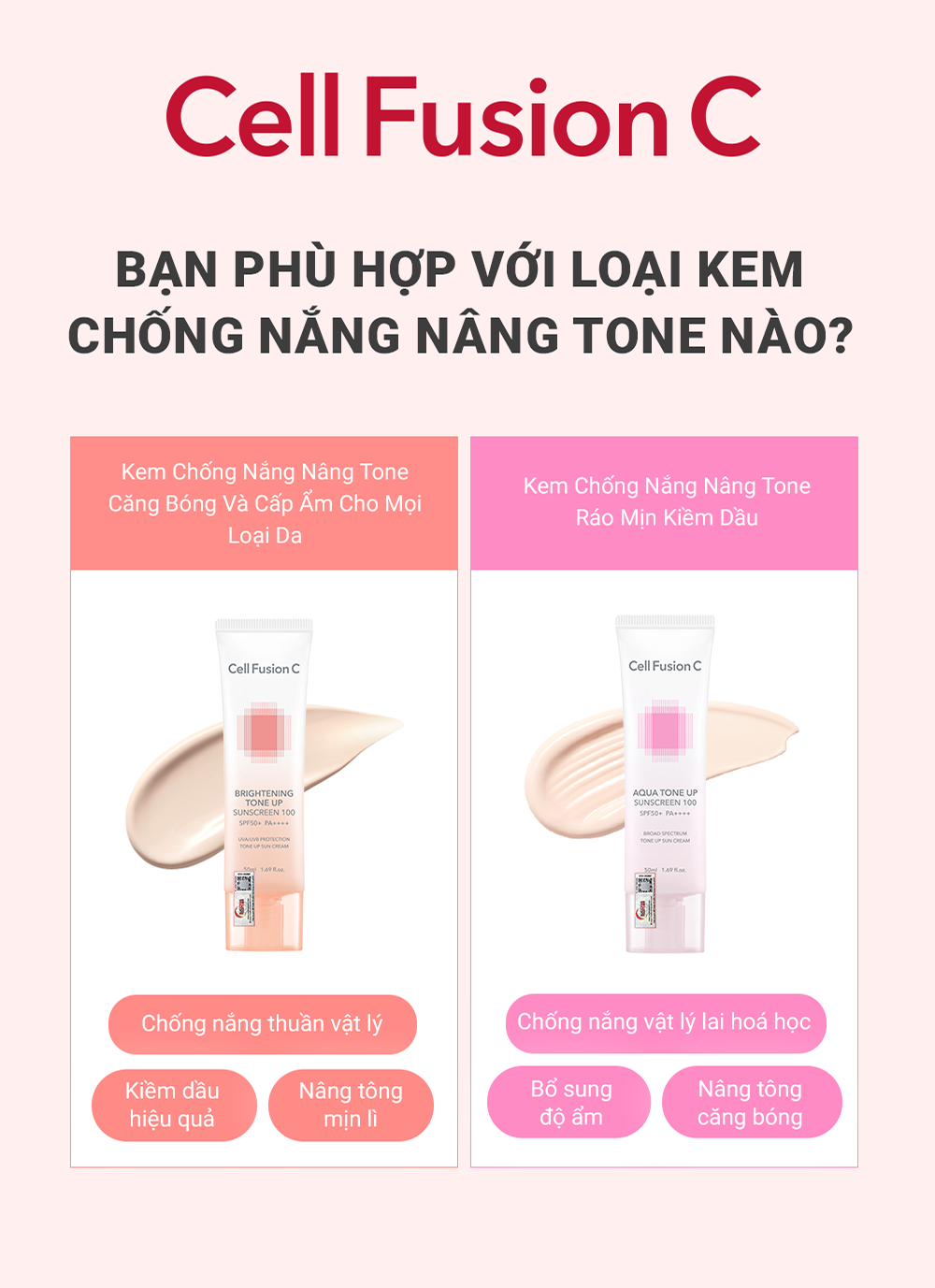 Mô tả Kem Chống Nắng Nâng Tone Kiềm Dầu Cell Fusion C Brightening Tone Up Sunscreen 100 SPF50+/PA ++++ - 12
