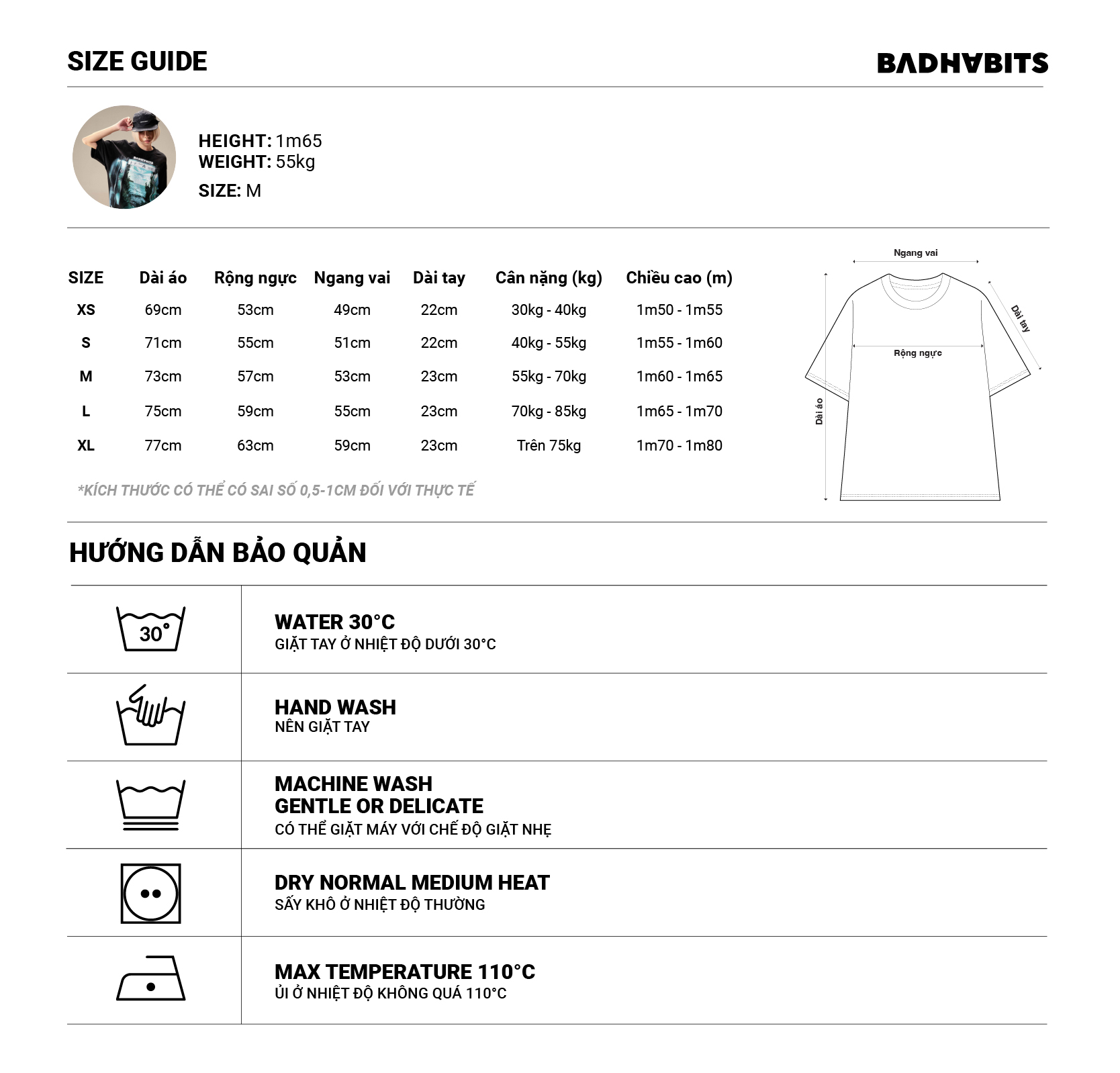 Mô tả ÁO THUN UNISEX -  BLACK S-WILD STATION TEE - BAD HABITS SUPERTRAMP COLLECTION - 2